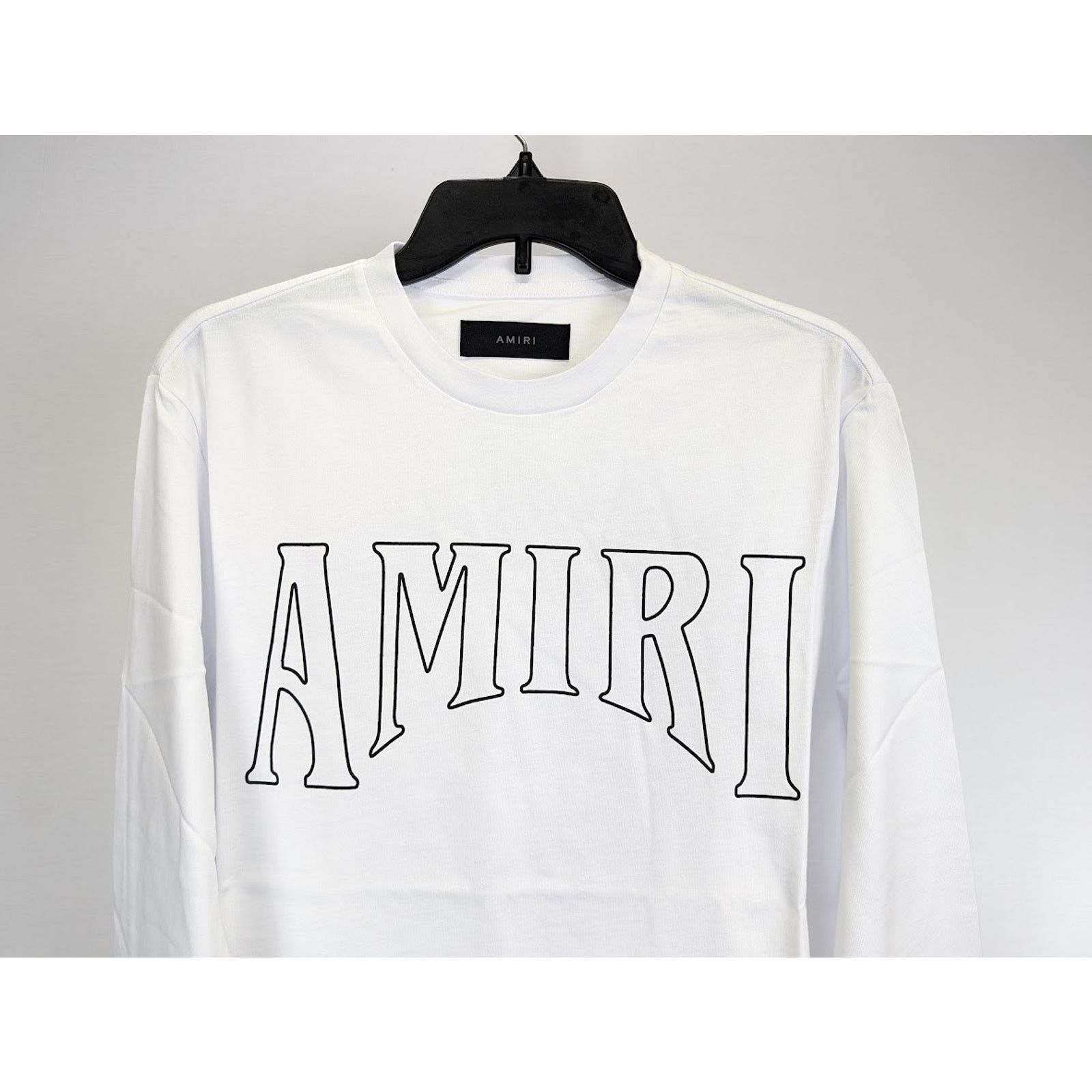 Amiri o1rshd1 Q:2 / Sun Long Sleeve Tee T-Shirt in White Size US XXL / EU 58 / 5 - 8 Thumbnail