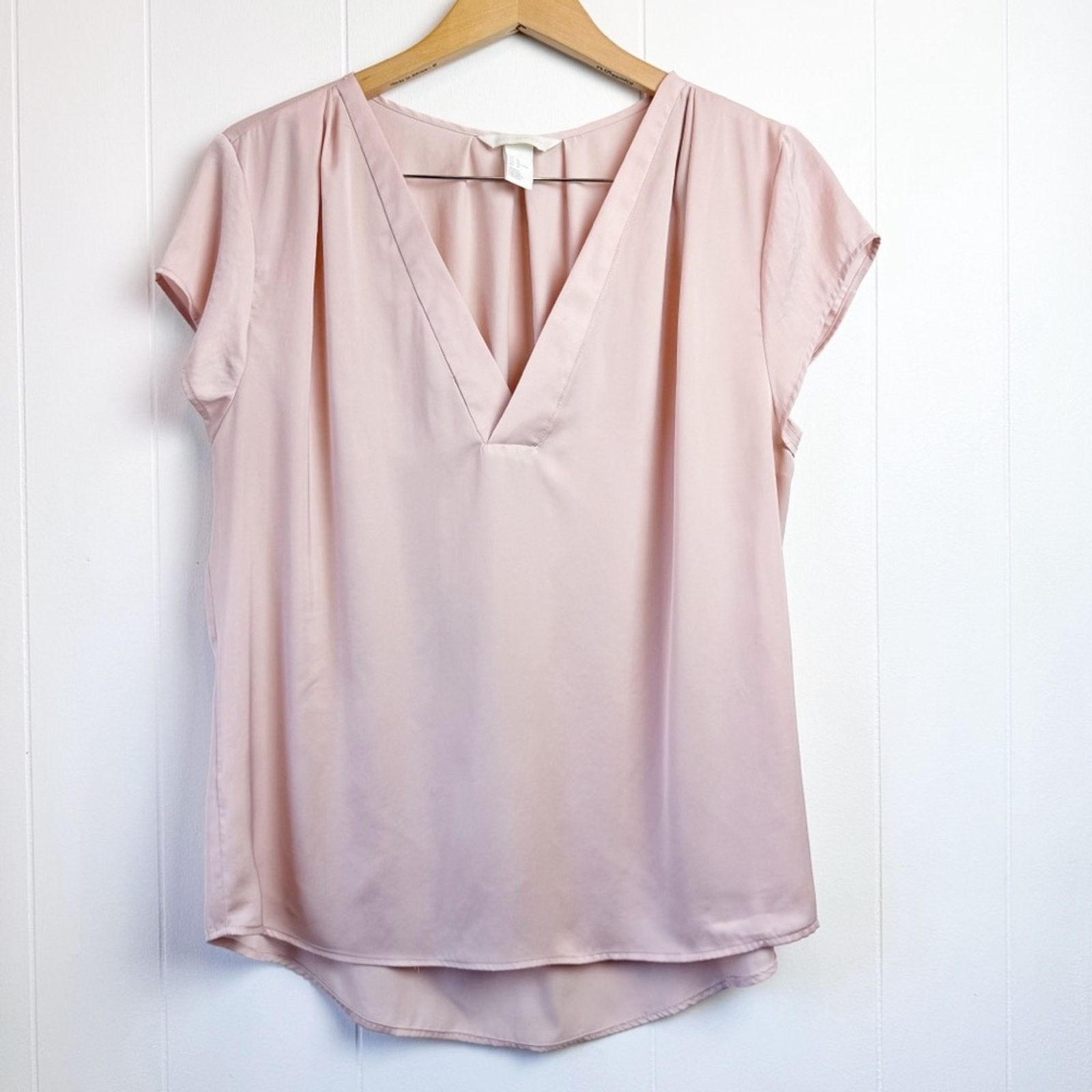 H&M H&M Blush Popover Vee Neck Blouse Women’s Size Medium Size M / US 6-8 / IT 42-44 - 11 Thumbnail