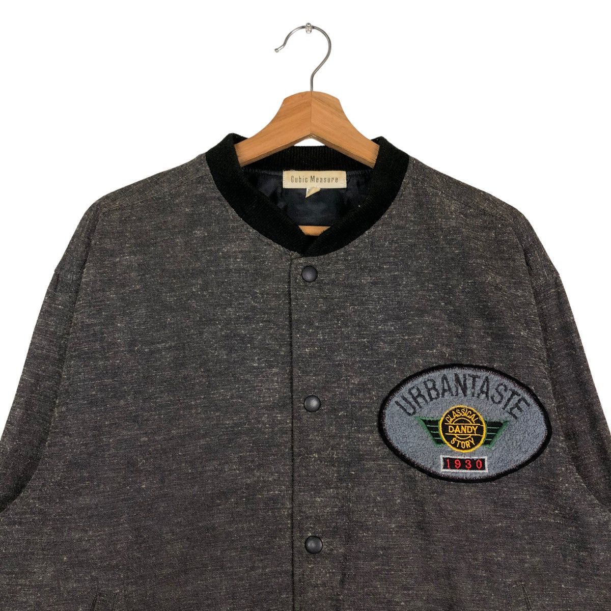 Japanese Brand 🔥VINTAGE WOOL BOMBER JACKET URBAN TASTE JAPAN ISSEY MIYAKE Size US L / EU 52-54 / 3 - 3 Thumbnail