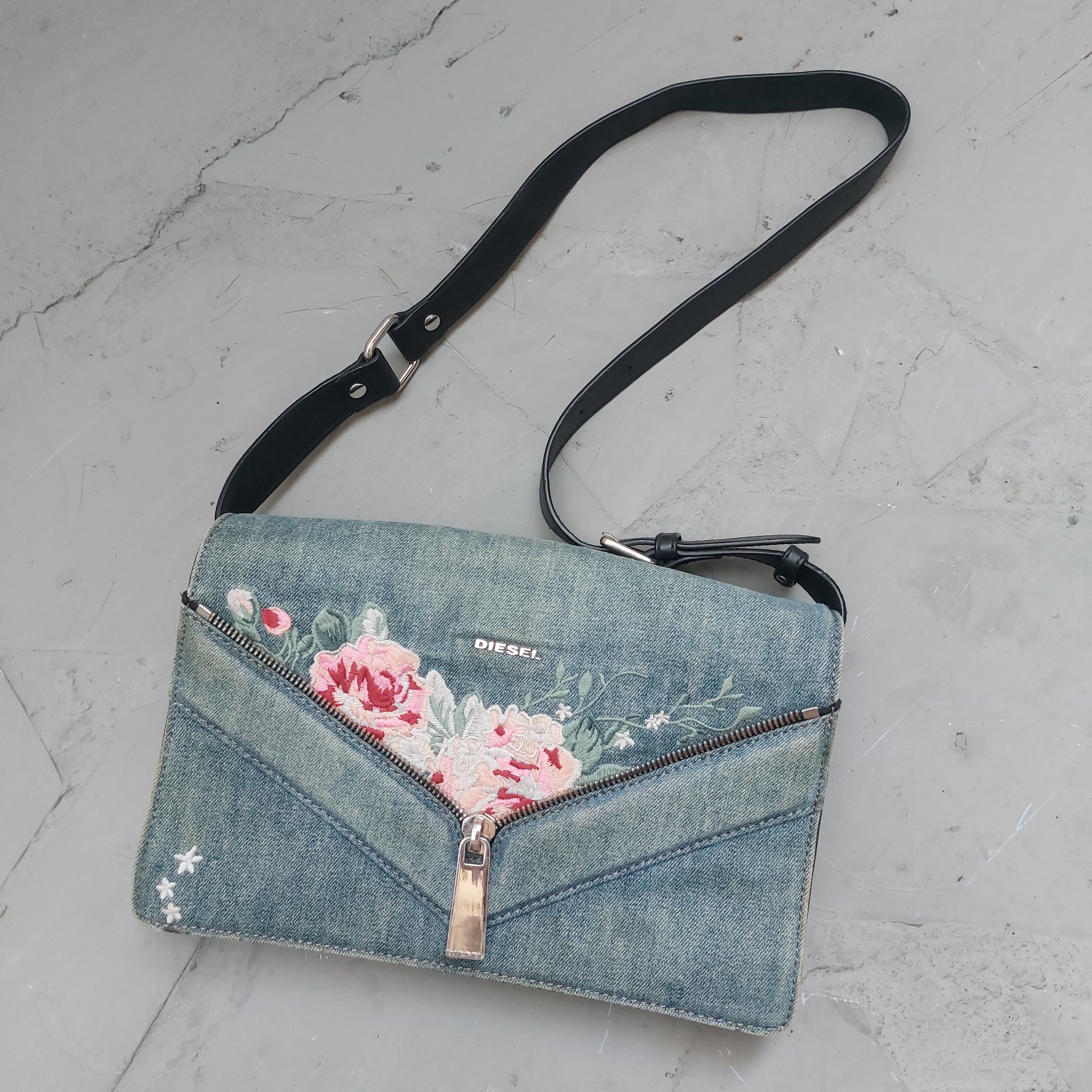 Diesel Diesel Le Misha Denim mix Leather Size ONE SIZE - 1 Thumbnail