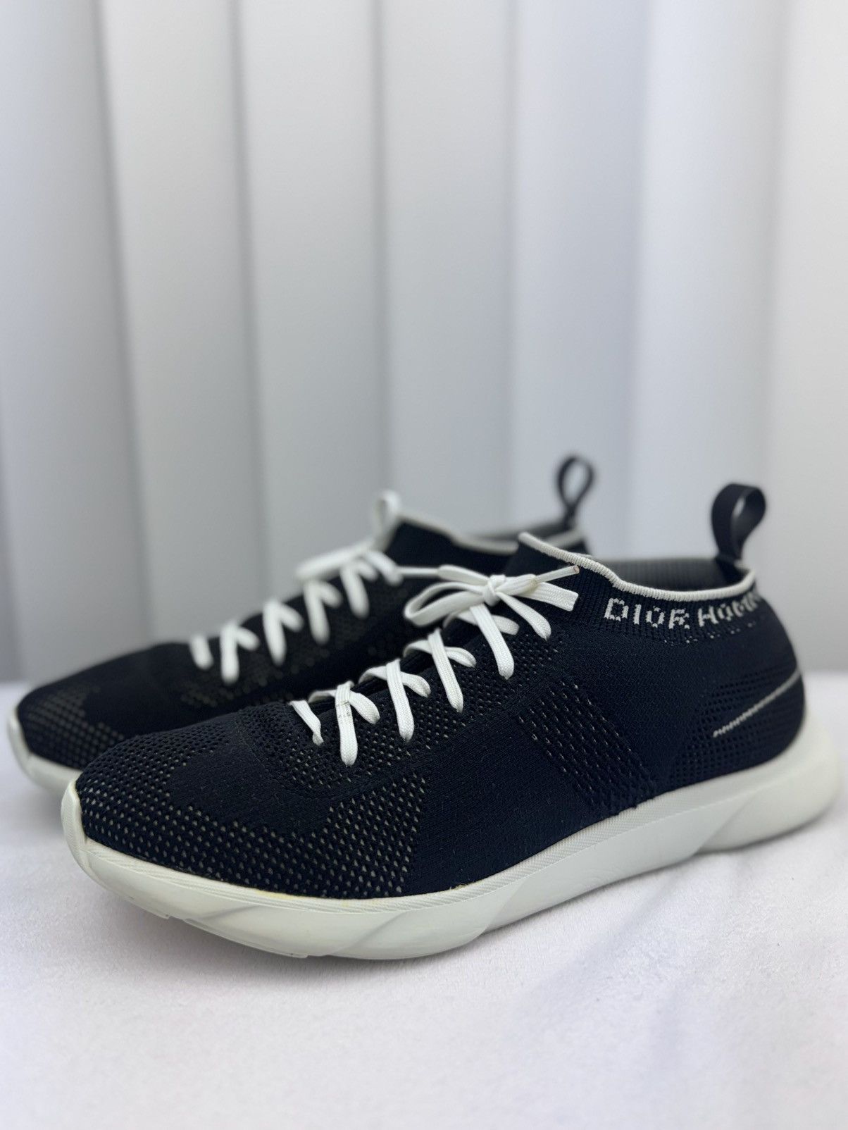 Dior Dior B21 Homme Sock Sneakers Black White Size US 10.5 / EU 43-44 - 1 Thumbnail