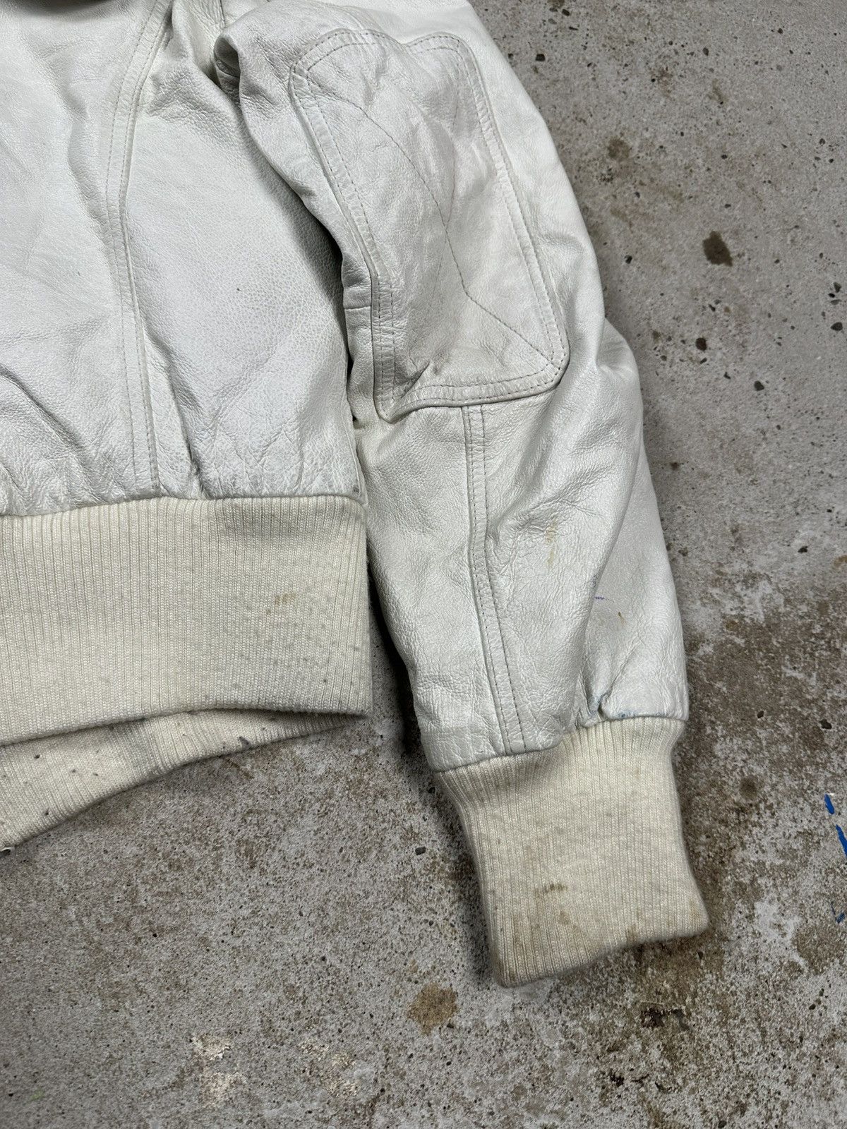 Japanese Brand Vintage Y2K N2B Leather Bomber Racoon Fur Jacket Flyers Size US S / EU 44-46 / 1 - 15 Thumbnail