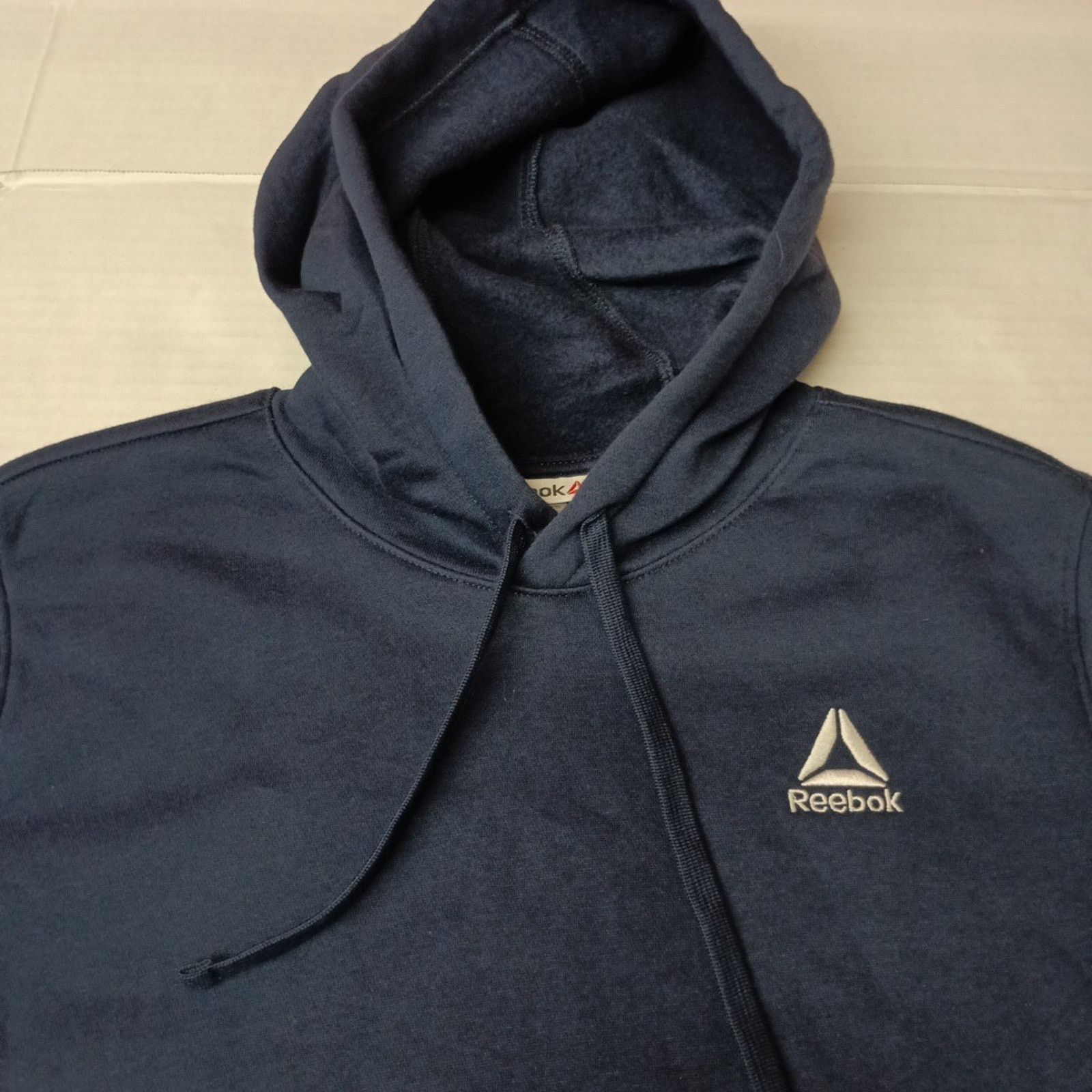 Reebok Reebok Delta Logo Hoodie Men's Size S Small Navy Blue Pocket Size US S / EU 44-46 / 1 - 4 Thumbnail
