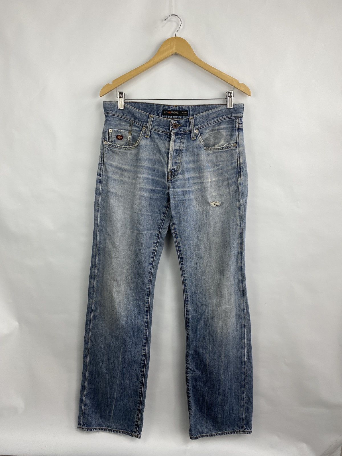 Energie 🇯🇵 Vintage 90s Energie Distressed Japanese Style Y2K Jeans Size US 32 / EU 48 - 3 Thumbnail