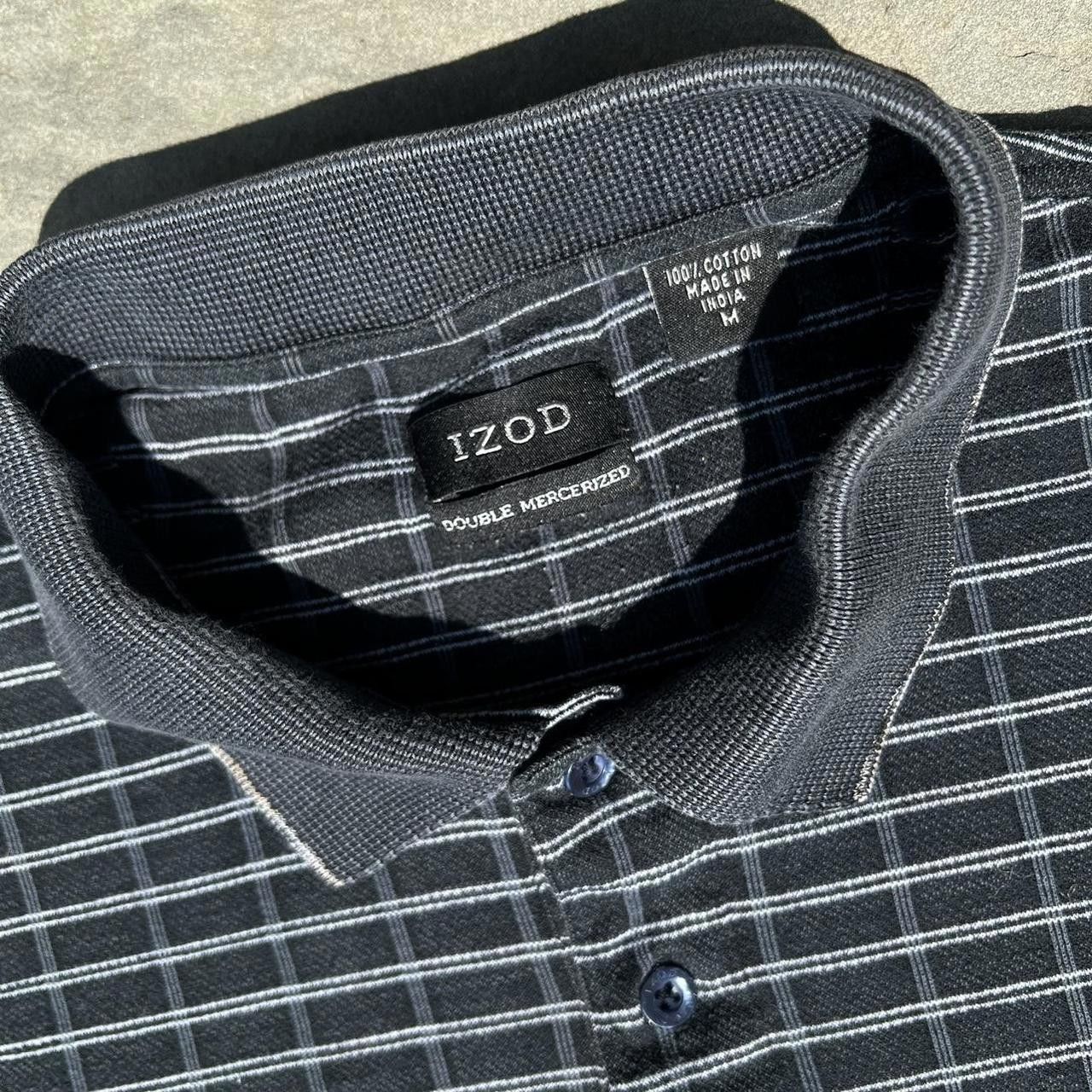 Izod Y2K Rectangle Pattern Chest Stripe Polo Size US M / EU 48-50 / 2 - 3 Thumbnail