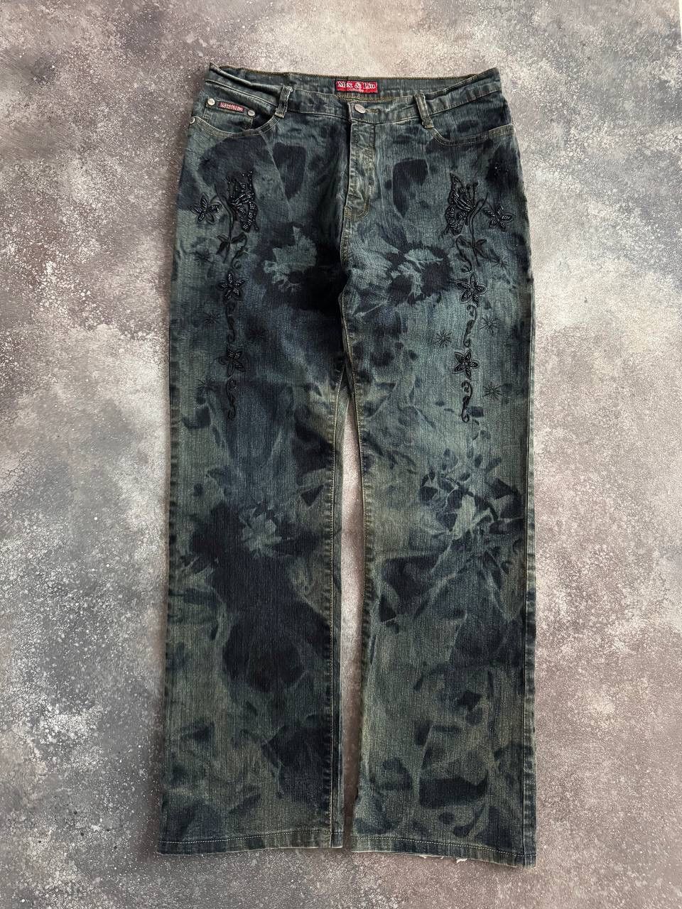 Amazing Japanese Washed Flared Jeans (rick owens style)