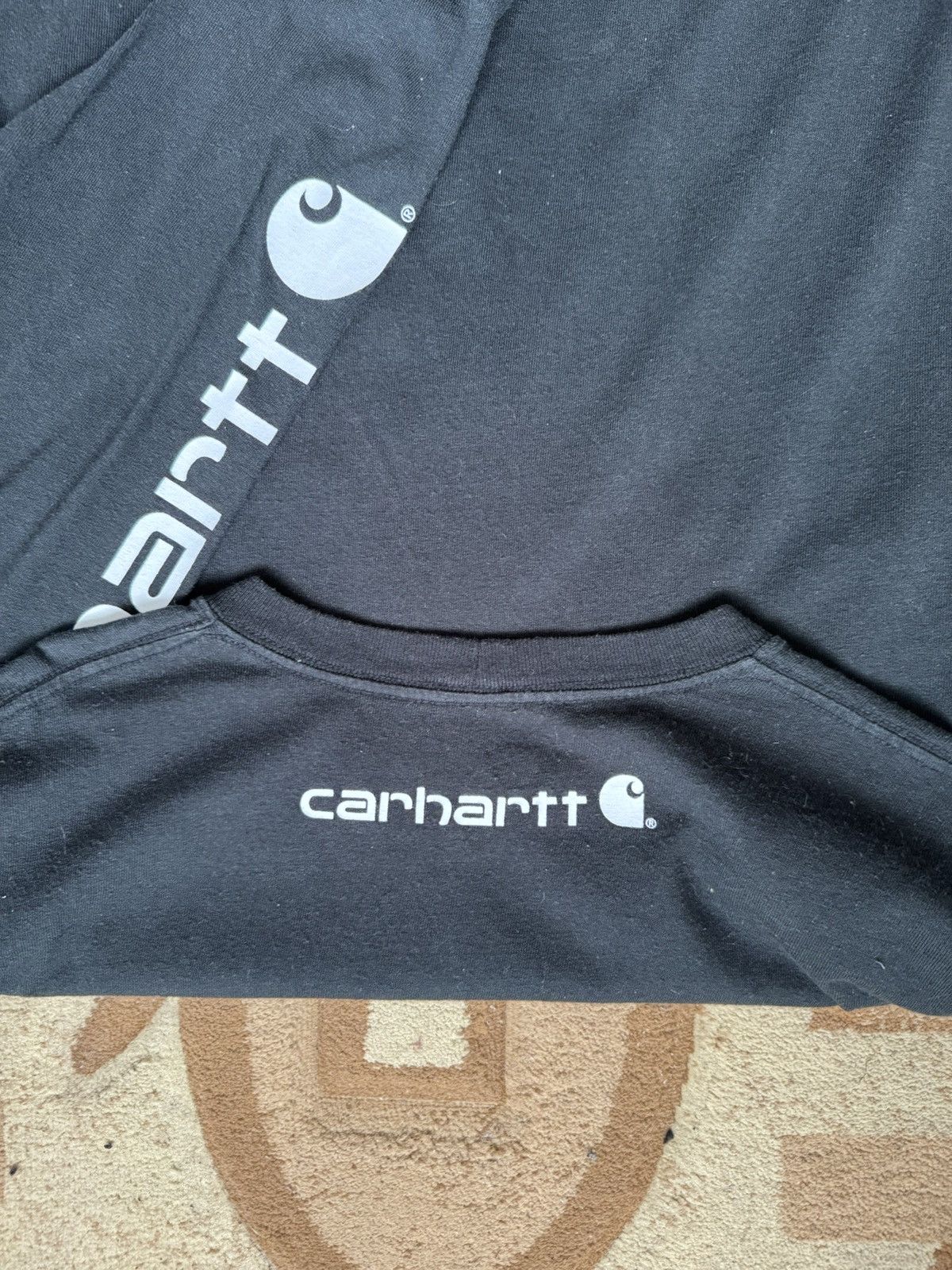 Carhartt Carhartt big logo black men’s big tall long sleeve t shirt Size US M / EU 48-50 / 2 - 6 Thumbnail