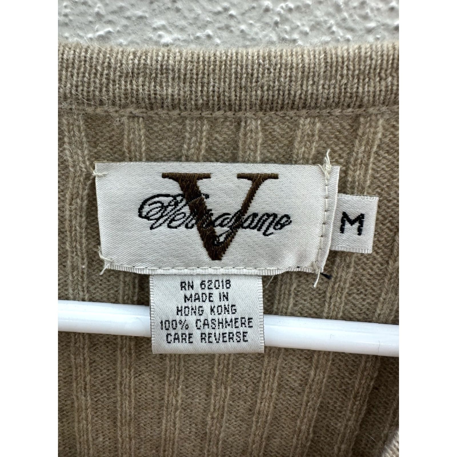 Vintage VINTAGE Verrazano Womens Sweater Pullover Brown Ribbed Cashmere NWT Size Medium Size M / US 6-8 / IT 42-44 - 3 Thumbnail