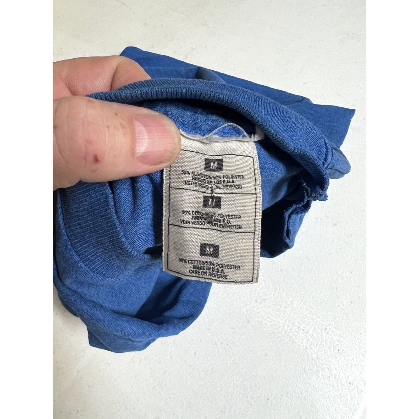 Vintage VINTAGE Black Lives Matter Blue Short Sleeve Distressed Single Stitch T-shirt M Mens Size US M / EU 48-50 / 2 - 6 Thumbnail