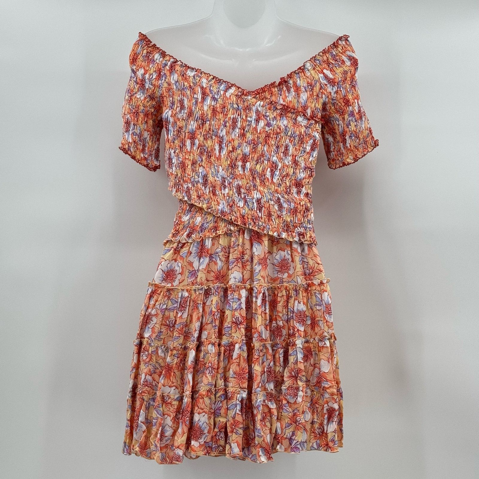 Poupette St Barth Soledad Floral Mini Dress Medium NWT