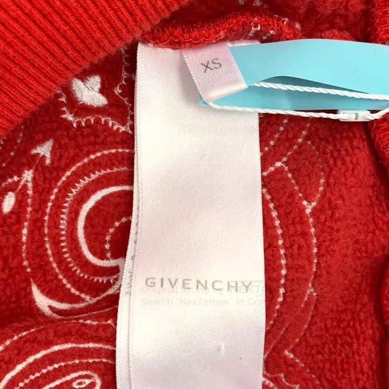 Givenchy Givenchy Red Handkerchief Print Hole Design Cotton Hooded Size US XS / EU 42 / 0 - 7 Thumbnail