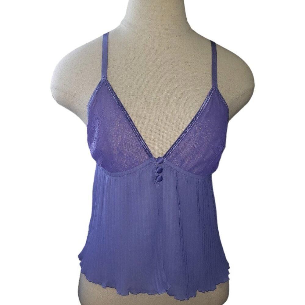 Designer CT1563 Hunkemoller Amy Lace & Plisse Chiffon Camisole S Size ONE SIZE - 1 Thumbnail