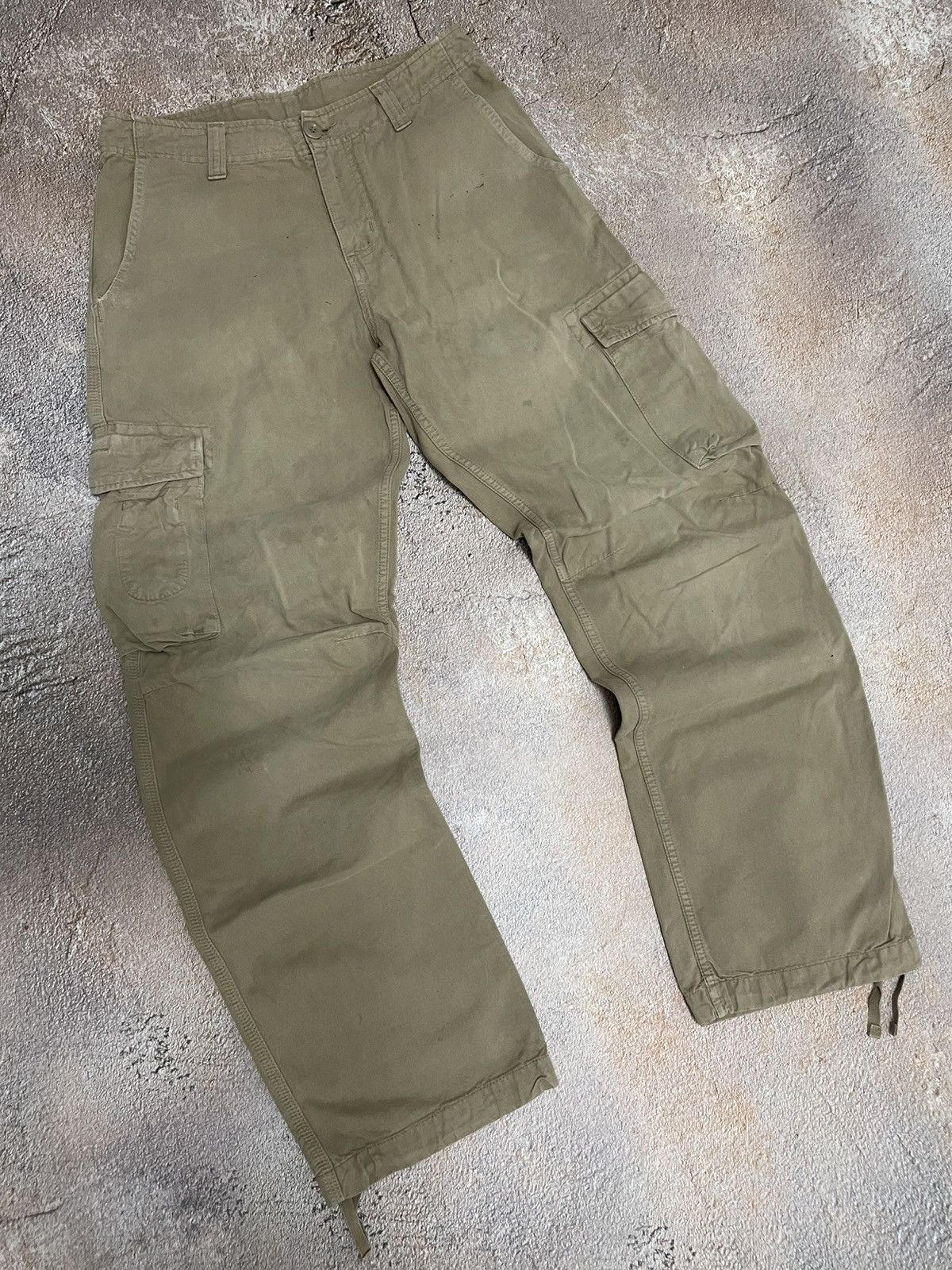 Carhartt Vintage Carhartt Thrift Heavy Cotton Boxy Cargo Pants Size US 29 - 4 Thumbnail