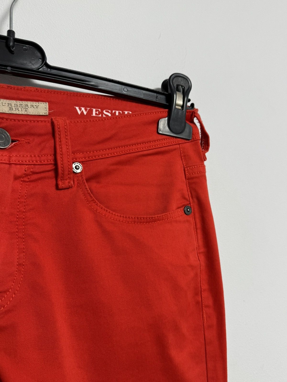 Burberry Burberry Brit Women’s Pants Luxury Red Skinny Size 27" / US 4 / IT 40 - 8 Thumbnail