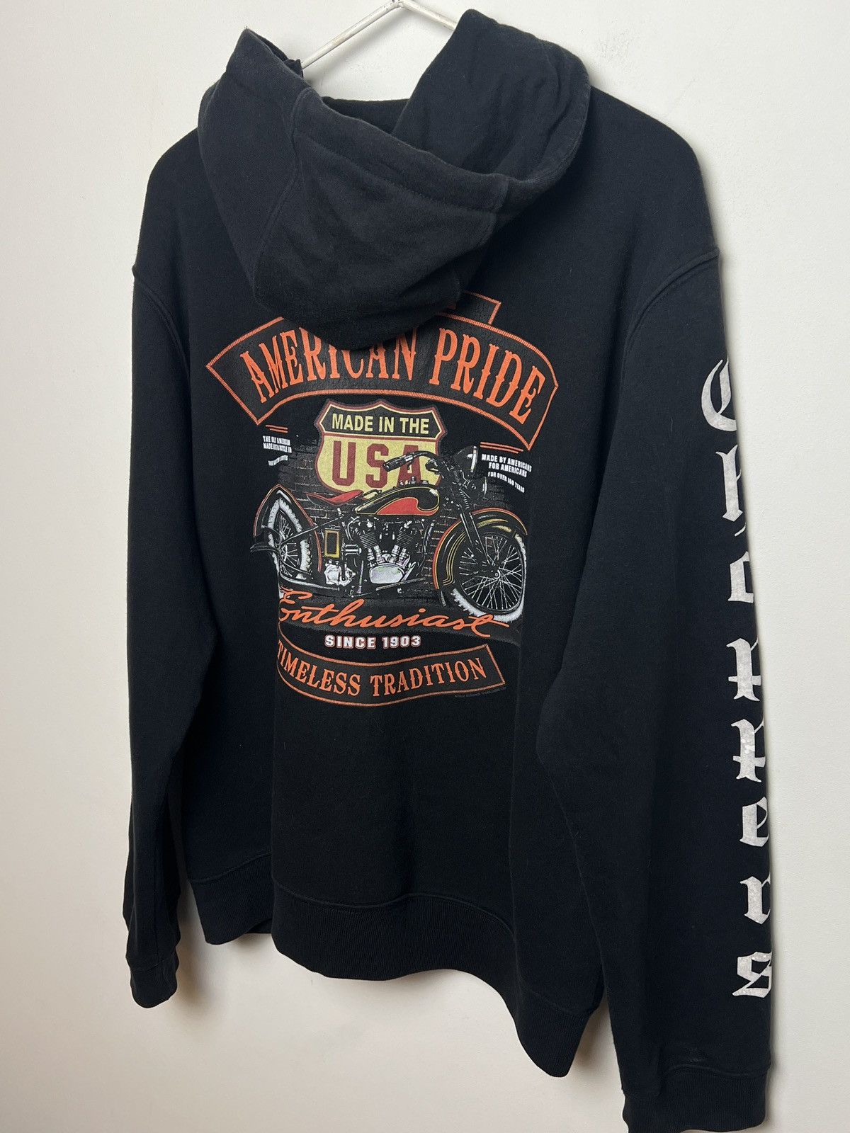 Harley Davidson choppers vintage hoodie l-xl maltese cross Size US L / EU 52-54 / 3 - 4 Thumbnail