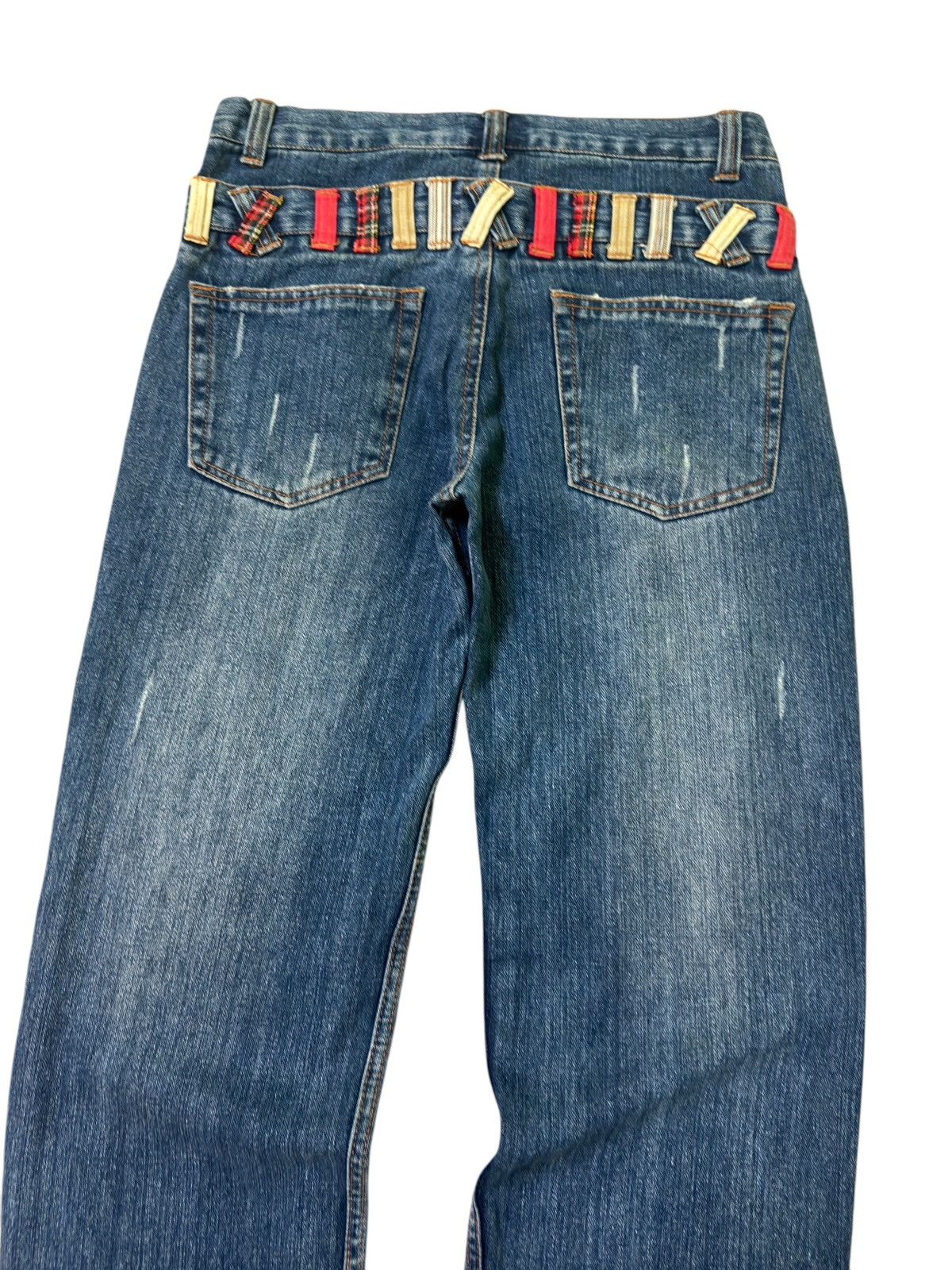 Hysteric Glamour NYLAUS JEANS DOUBLE WAIST COLOURFUL DISTRESSED DENIM Size US 30 / EU 46 - 12 Thumbnail