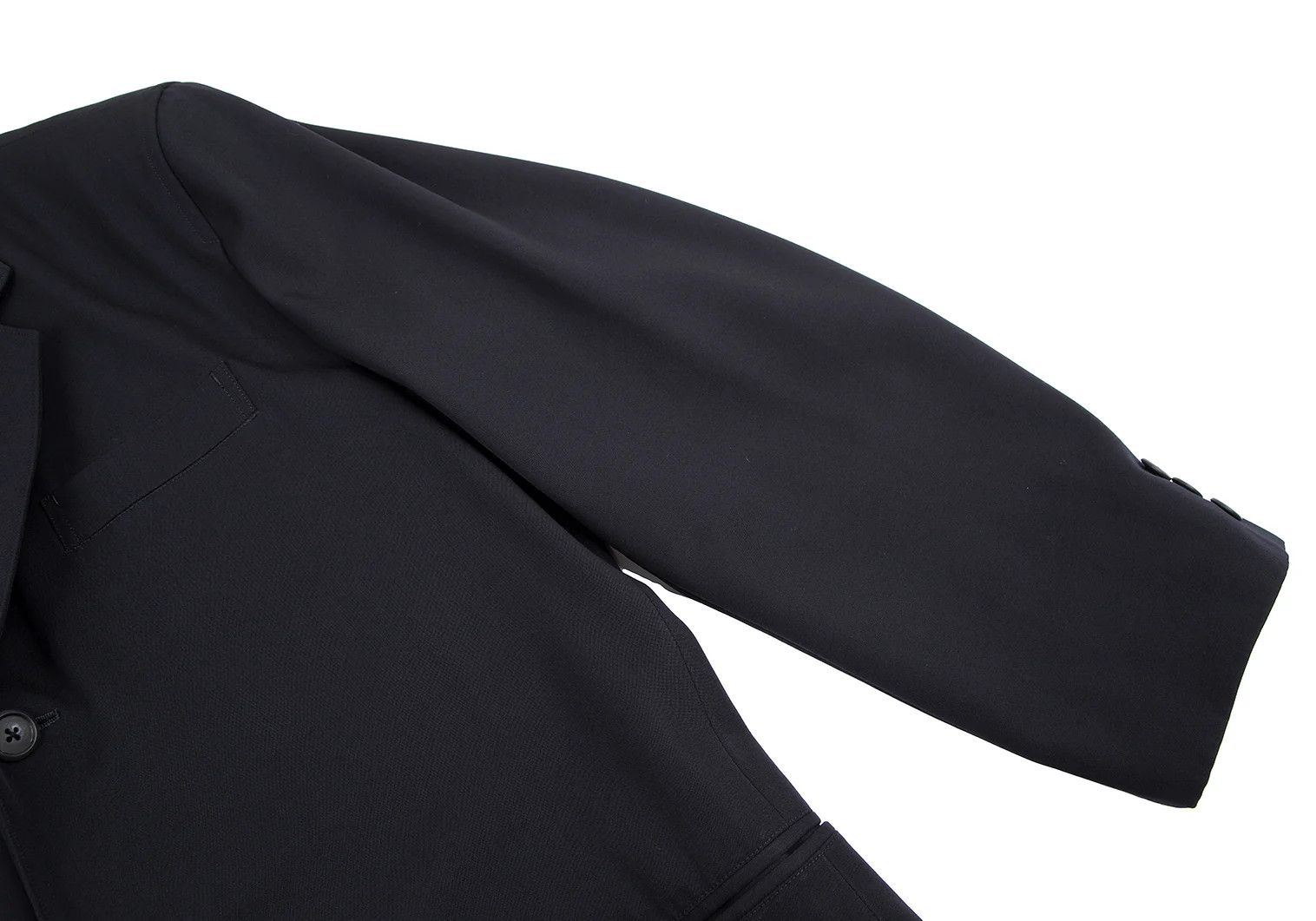 Yohji Yamamoto Yohji Yamamoto Wool Tailored Jacket Navy S Size US S / EU 44-46 / 1 - 5 Thumbnail