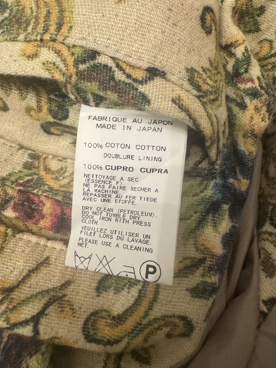 Yohji Yamamoto Yohji Yamamoto Pour Homme SS11 Floral Jacquard Frock Coat Size US S / EU 44-46 / 1 - 6 Thumbnail