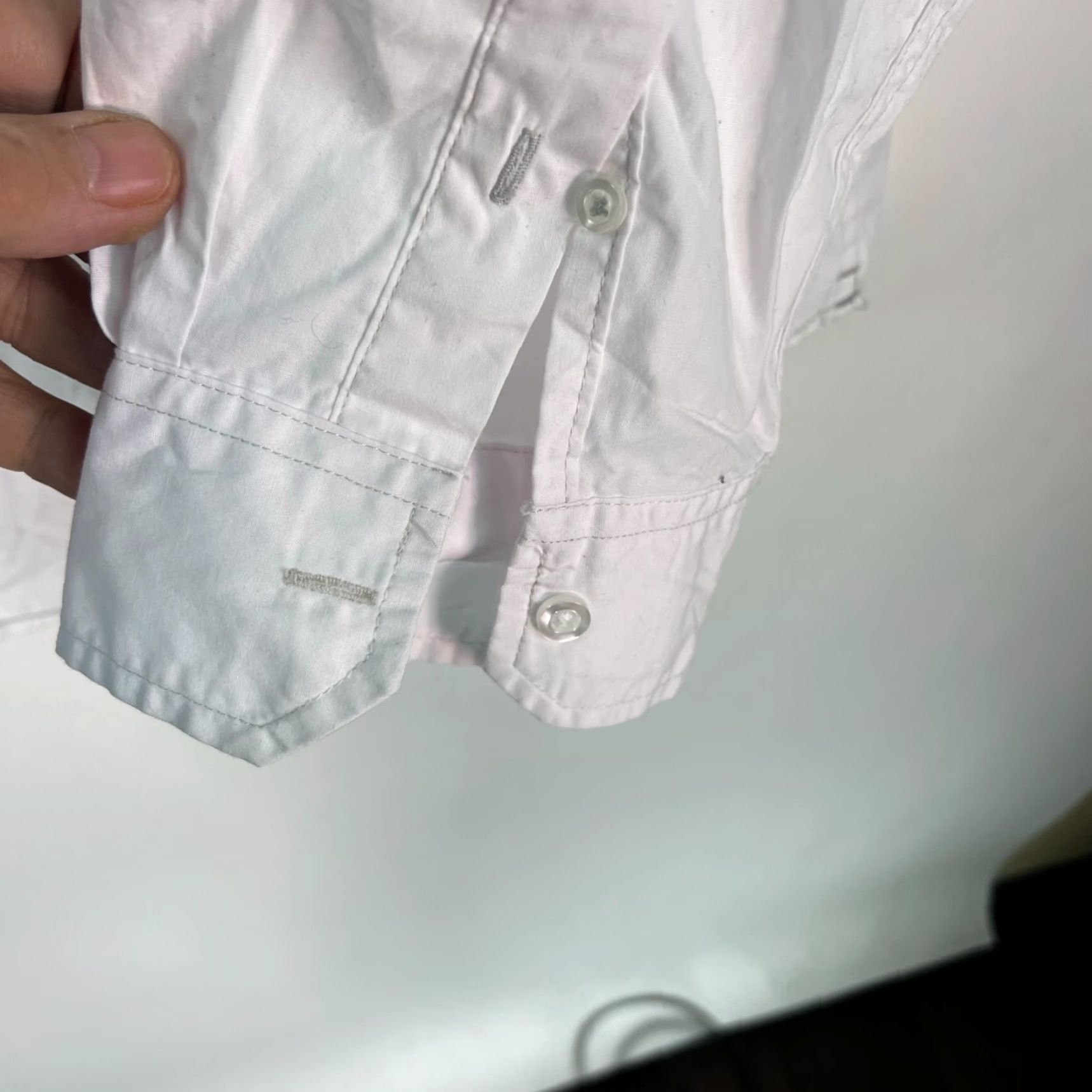 Vintage Tranquility & Mayham Mens Cotton Blend White Dress Shirt Size 3XL Size 48R - 3 Thumbnail