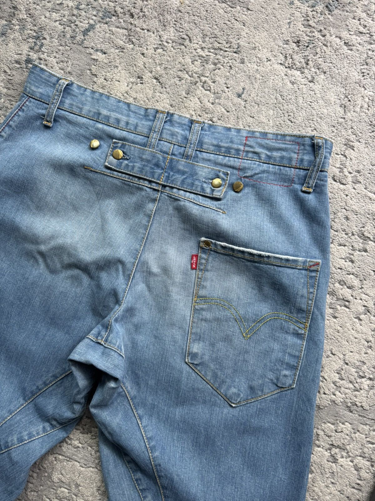 Levi's Vintage Clothing Levis Engineered Buckle Back Vintage Twisted Jeans 31x32 Size US 31 - 10 Thumbnail