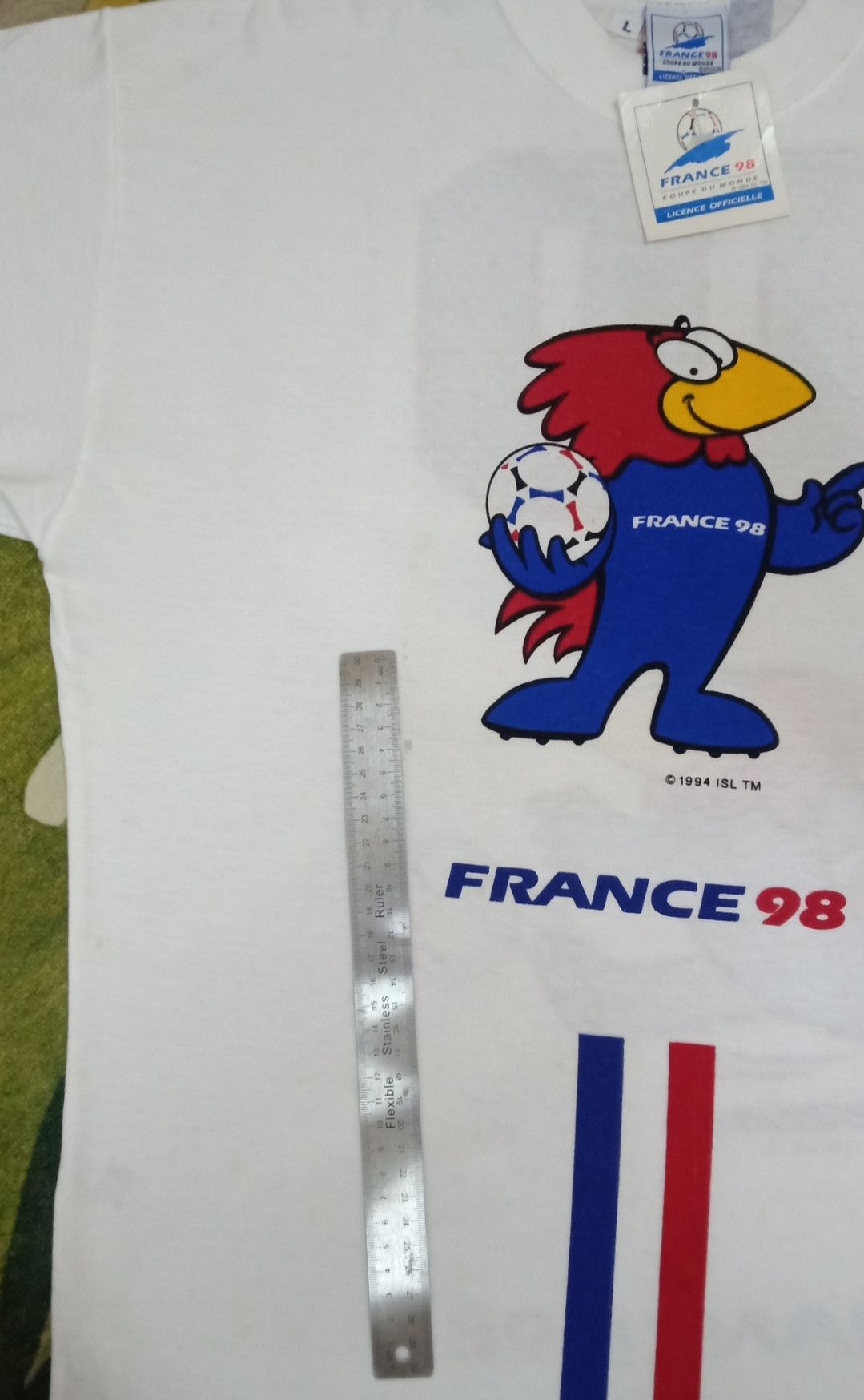 Vintage Vintage NOS France 98 World Cup Official Licensed T-shirt Size US L / EU 52-54 / 3 - 12 Thumbnail