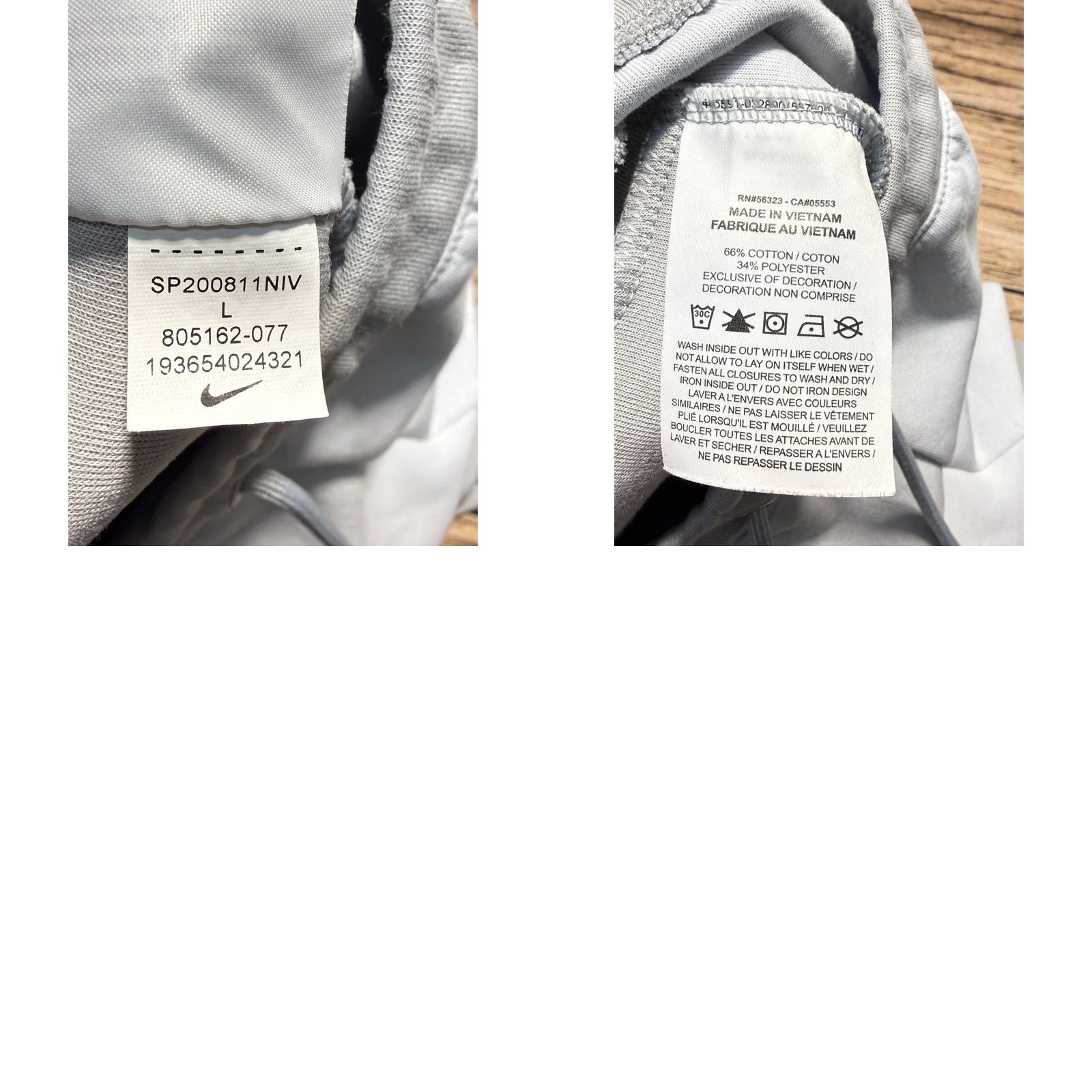 Nike Nike Tech Fleece Joggers Mens L Gray Slim Tapered Sweatpants 805162-077 Size US 33 - 8 Thumbnail