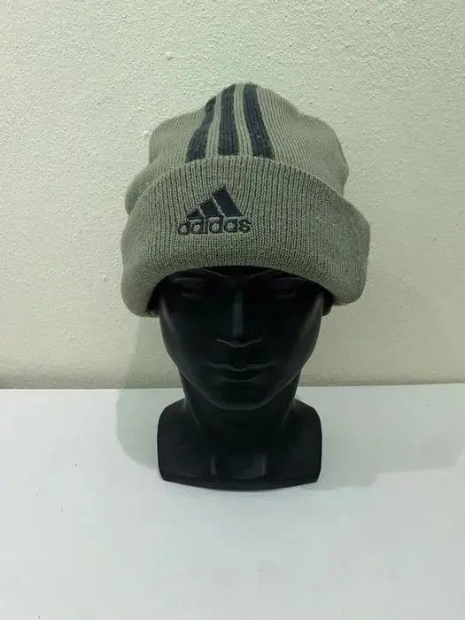 Adidas × Vintage Vintage Adidas Stripe Beanie Hat Size ONE SIZE - 2 Thumbnail