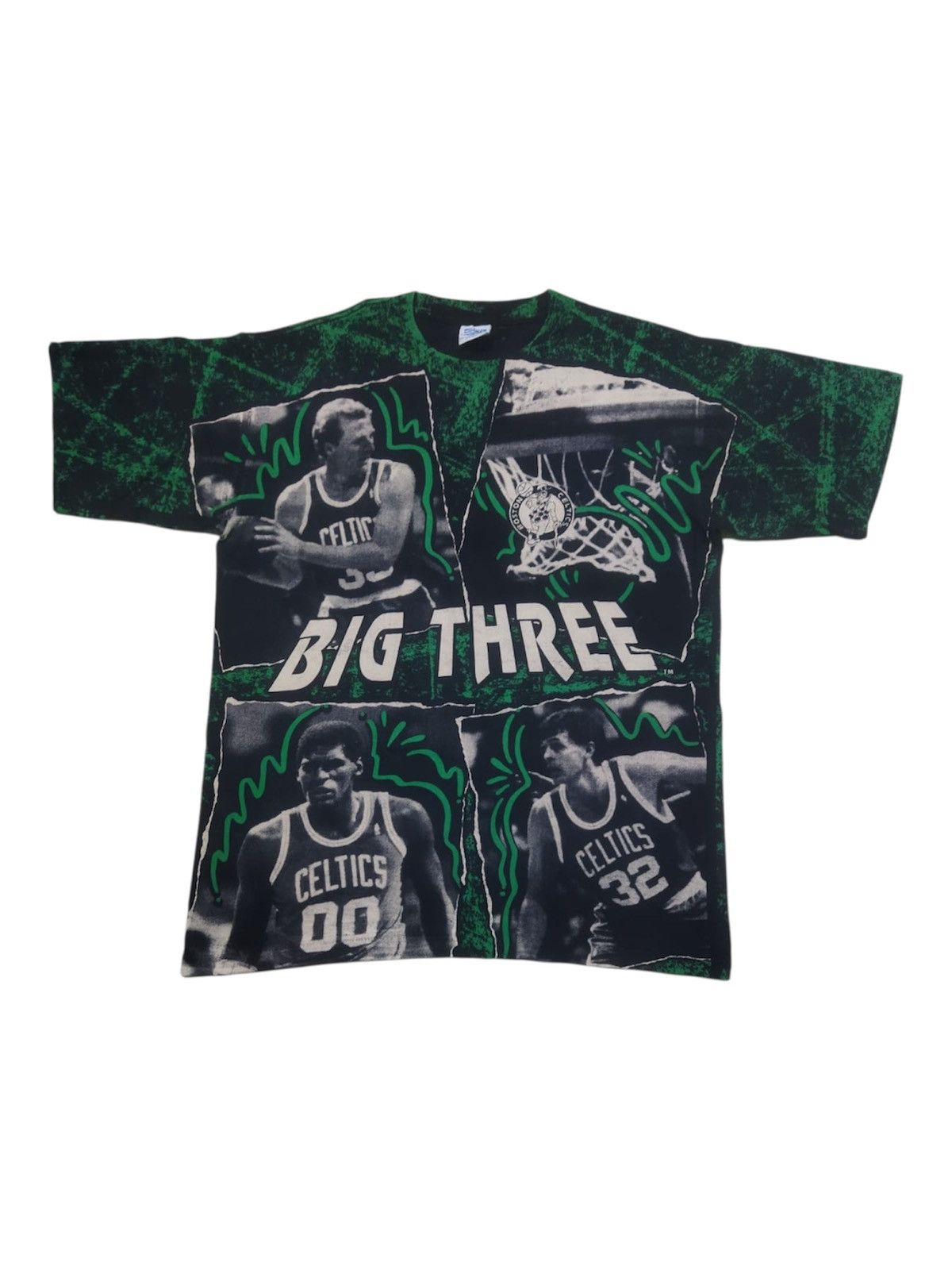 Salem Sportswear Vintage 1990s NBA Celtic AOP T Shirt Size US L / EU 52-54 / 3 - 1 Thumbnail