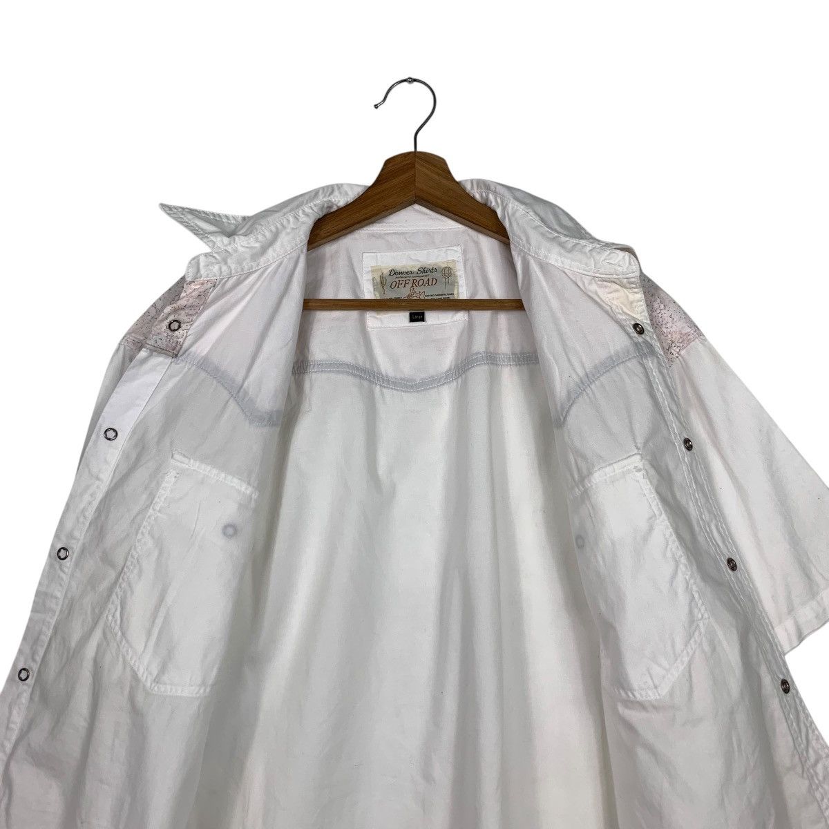 Japanese Brand OFF ROAD White Work Shirt Button Up Western Shirt #1934-C84 Size US L / EU 52-54 / 3 - 10 Thumbnail