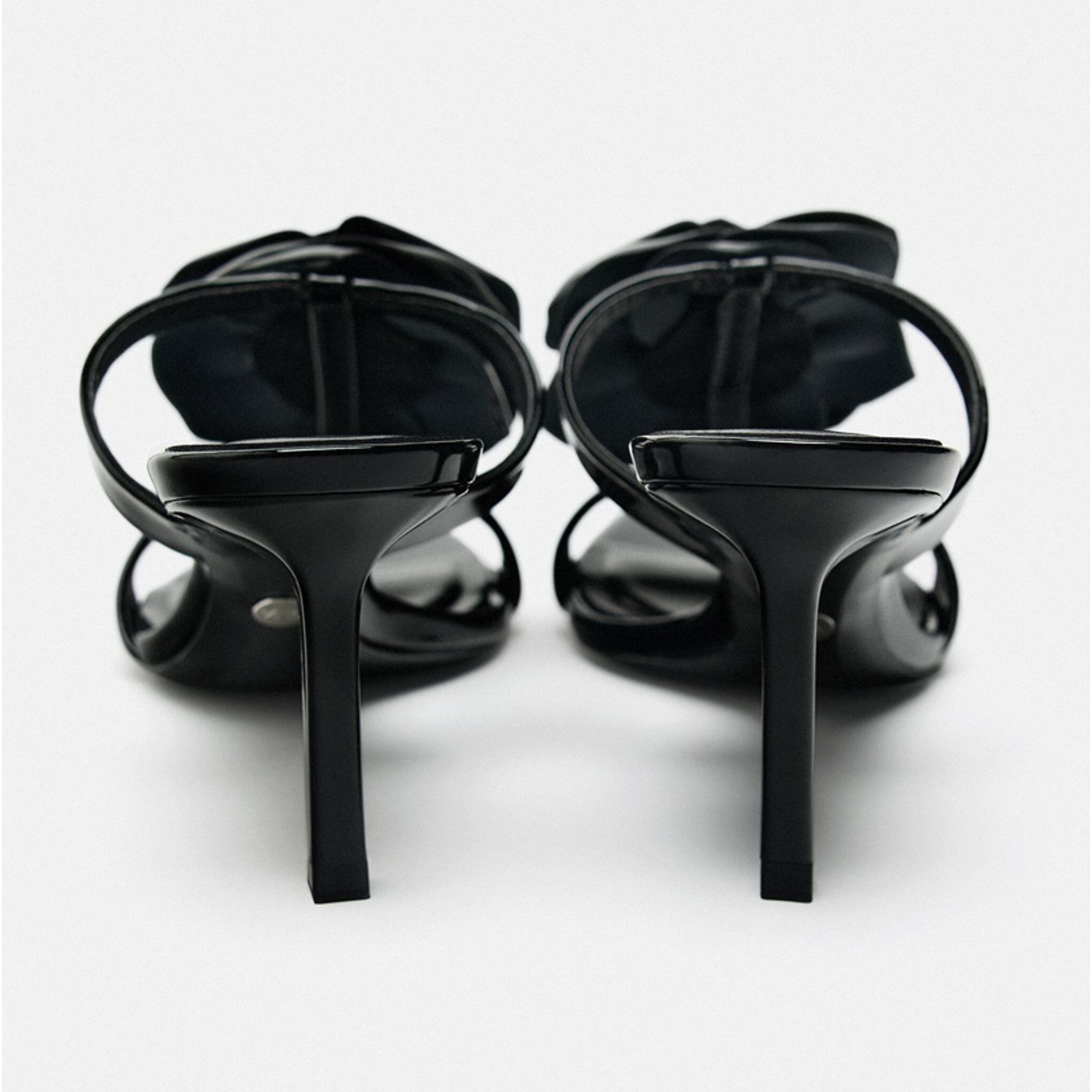 Zara ZARA Rosette Heels Strappy Sandals Feminine Statement Shoes Size US 7.5 / IT 37.5 - 19 Thumbnail