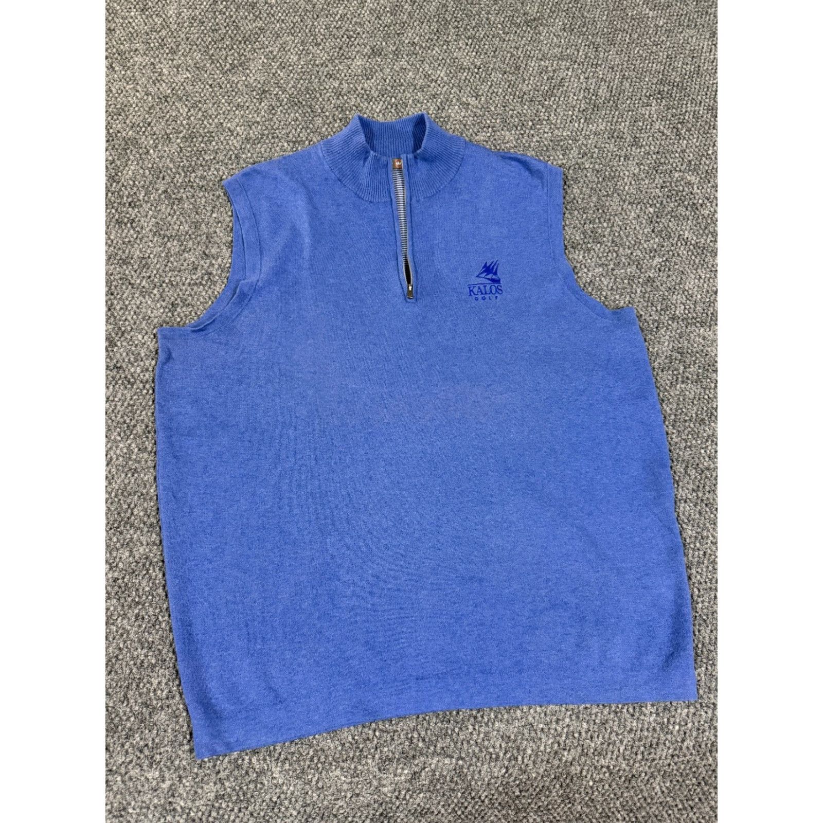 Peter Millar Peter Millar Crown Sport Sweater Vest Mens Large Blue 1/4 Zip Golf Logo Vest Size US L / EU 52-54 / 3 - 2 Thumbnail