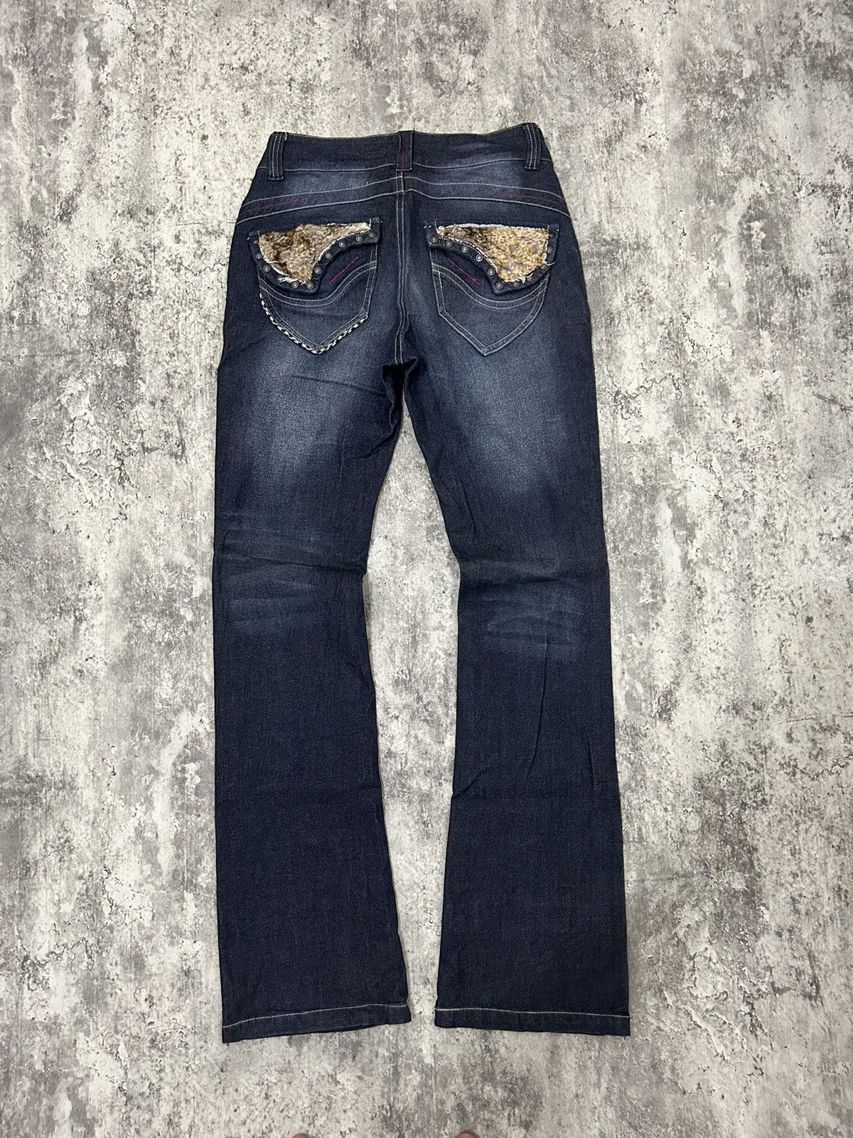 If Six Was Nine × Le Grande Bleu (L.G.B.) × Tornado Mart Maliani Mudwash Studded Boot Cut Jeans Size US 28 / EU 44 - 1 Thumbnail