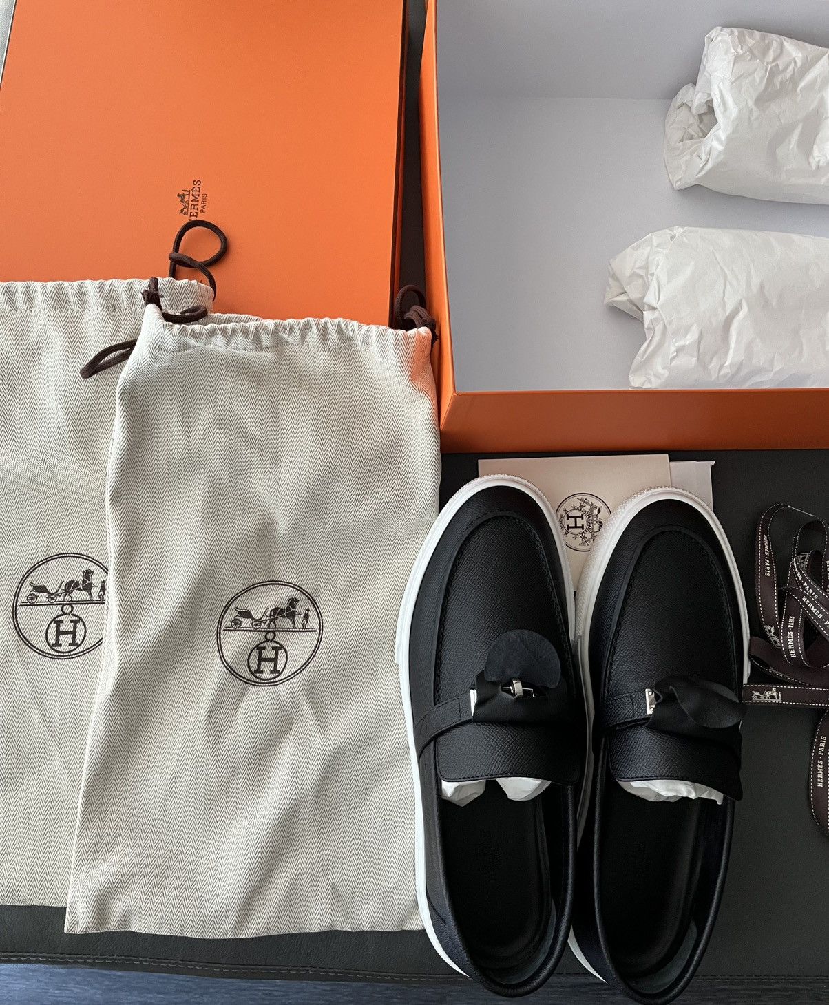 Hermes Iconic Runway Rare Brand New Hermes Kelly Loafer
