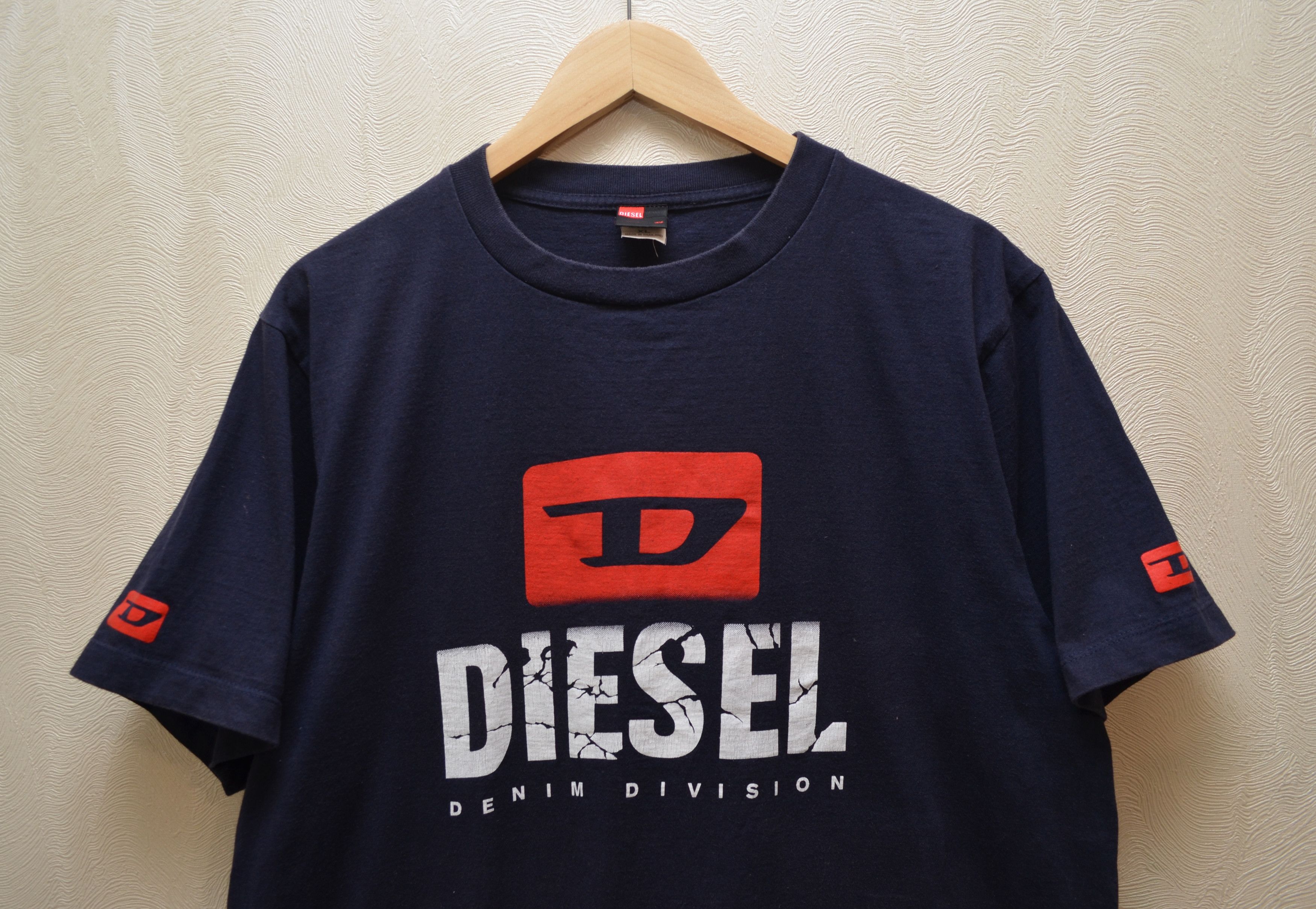 Diesel × Vintage Vintage 90s Diesel Big Logo T Shirt RARE y2k Size US XL / EU 56 / 4 - 2 Thumbnail