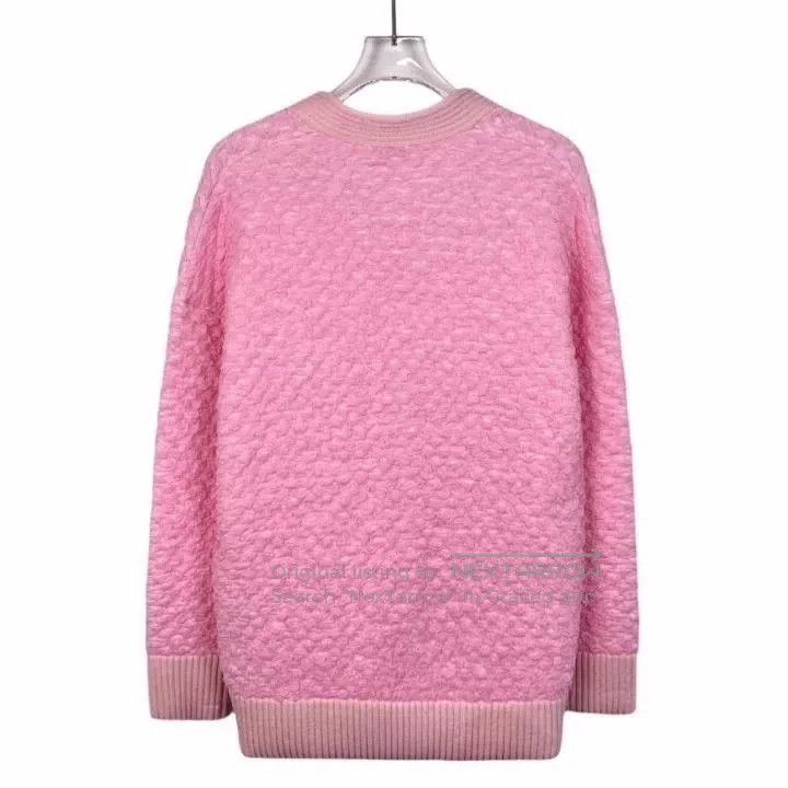 Fendi Fendi Pink Embossed Button Cardigan. Size US XS / EU 42 / 0 - 2 Thumbnail