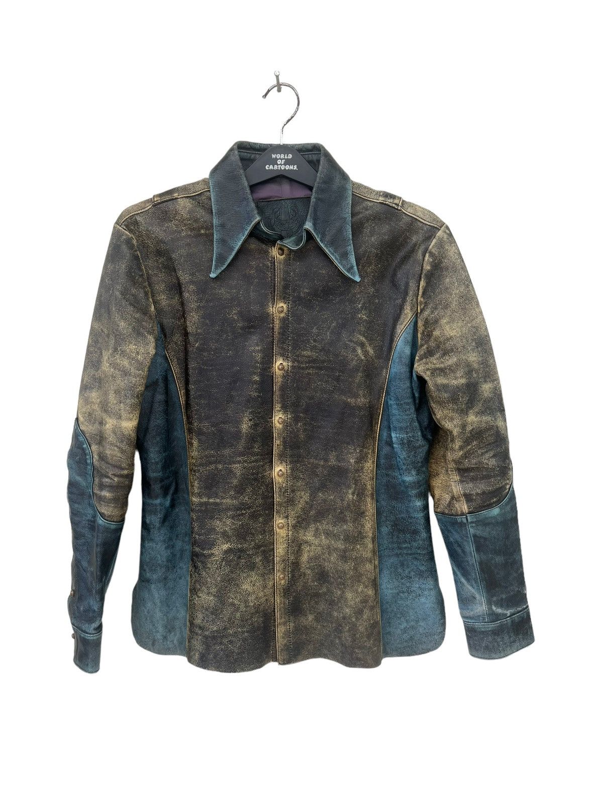 Obelisk Vintage Obelisk Japan Nice Patina Horse Leather Shirt Size US M / EU 48-50 / 2 - 6 Thumbnail