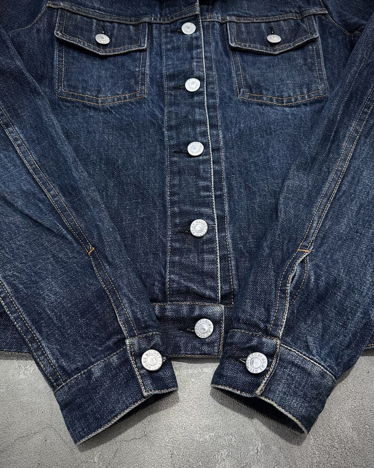 Helmut Lang Helmut Lang Dark Wash Classic Denim Jacket Size US S / EU 44-46 / 1 - 3 Thumbnail