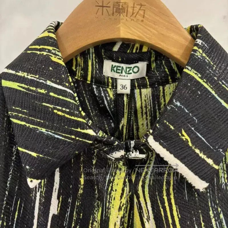 Kenzo KENZO Summer Striped Silk Blend Long Shirt . Size S / US 4 / IT 40 - 4 Thumbnail