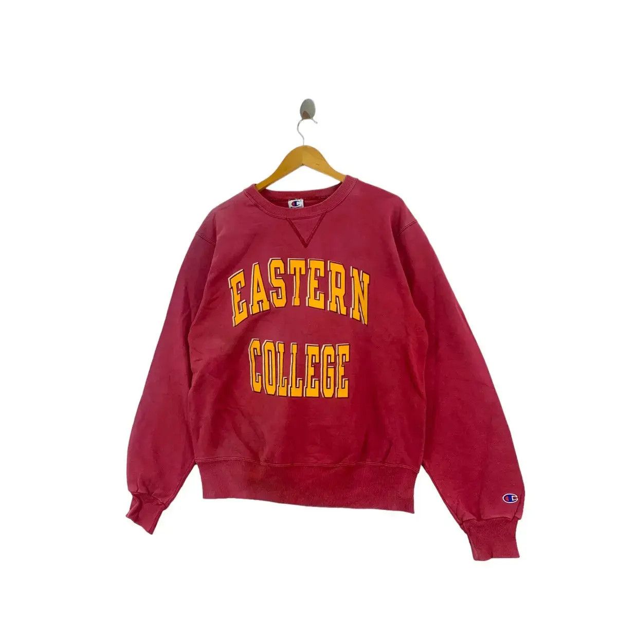 Champion Vintage 90s EASTERN COLLEGE By CHAMPION Print Red Sweatshirt Size US M / EU 48-50 / 2 - 4 Thumbnail