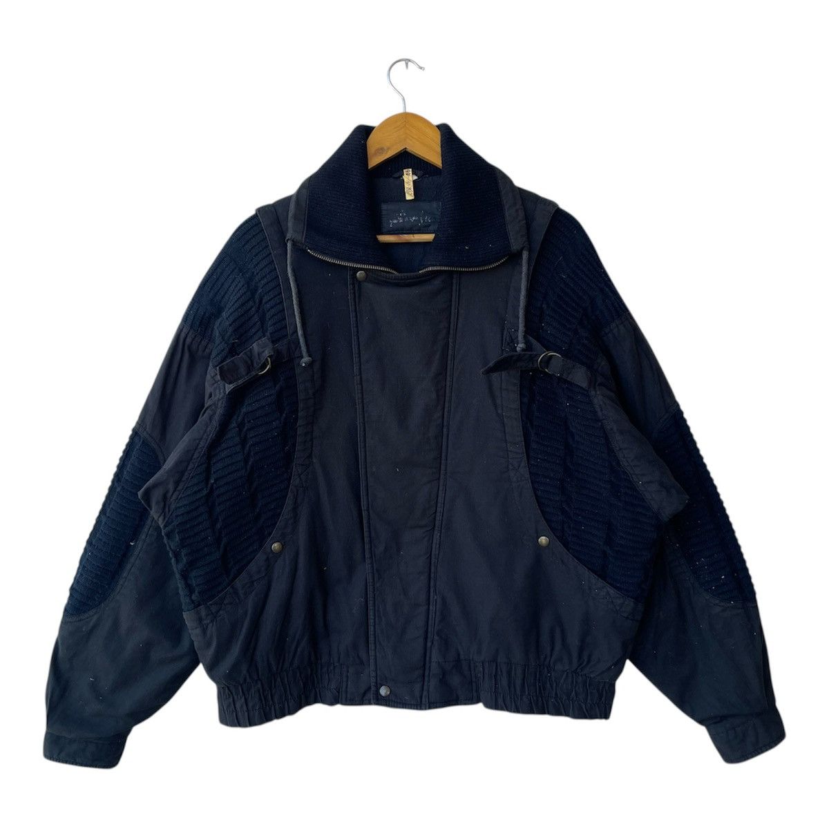 Marithe + Francois Girbaud Vintage 90s Avant-Garde Utility Bomber Jacket Size US M / EU 48-50 / 2 - 2 Thumbnail