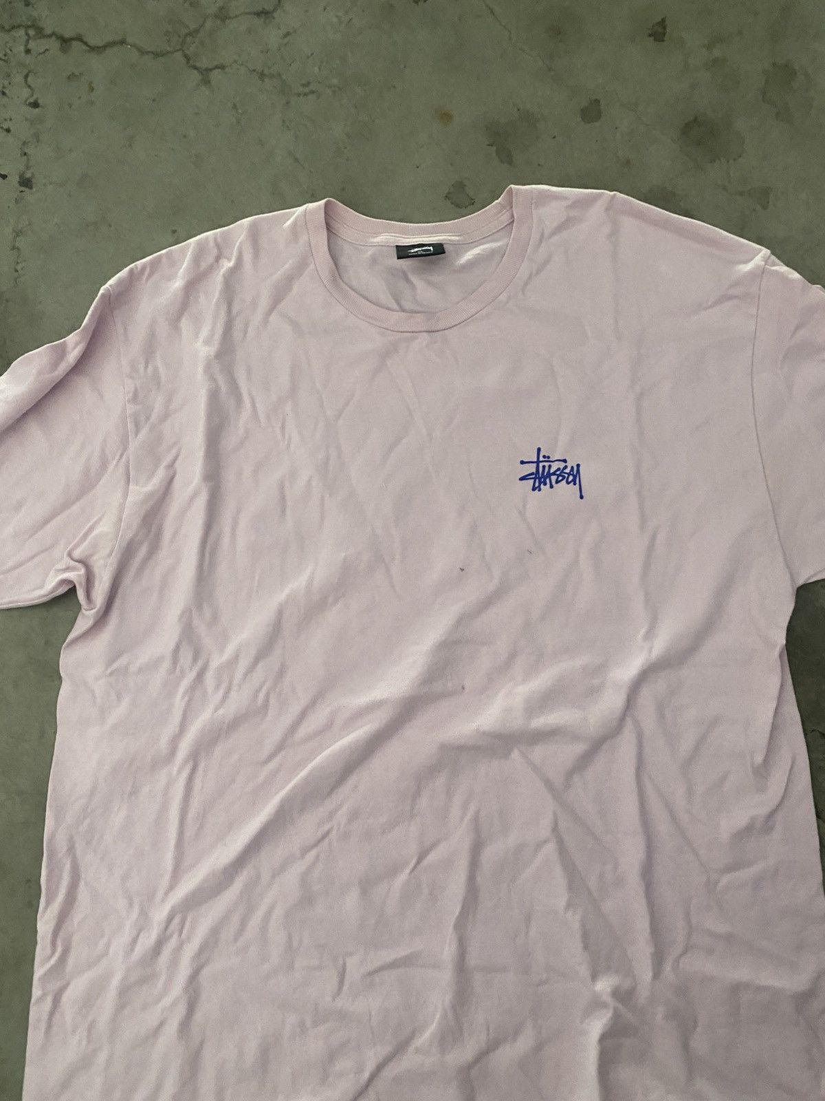 Stussy Vintage Stussy Acid Wash Pale Pink Size US XL / EU 56 / 4 - 1 Thumbnail