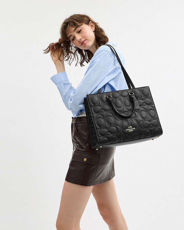Coach Coach Maggie Tote Bag In Signature Leather cy672 Size ONE SIZE - 9 Thumbnail