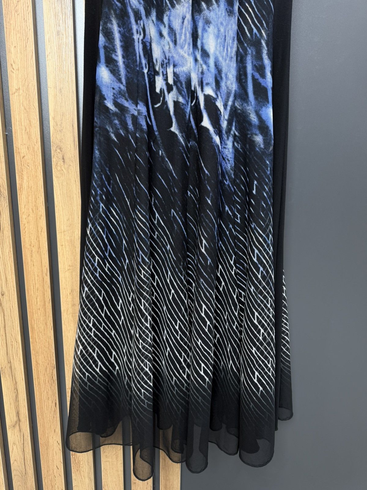 Other Picadilly Canada Mesh Midi Dress Black Blue Abstract S Size S / US 4 / IT 40 - 9 Thumbnail