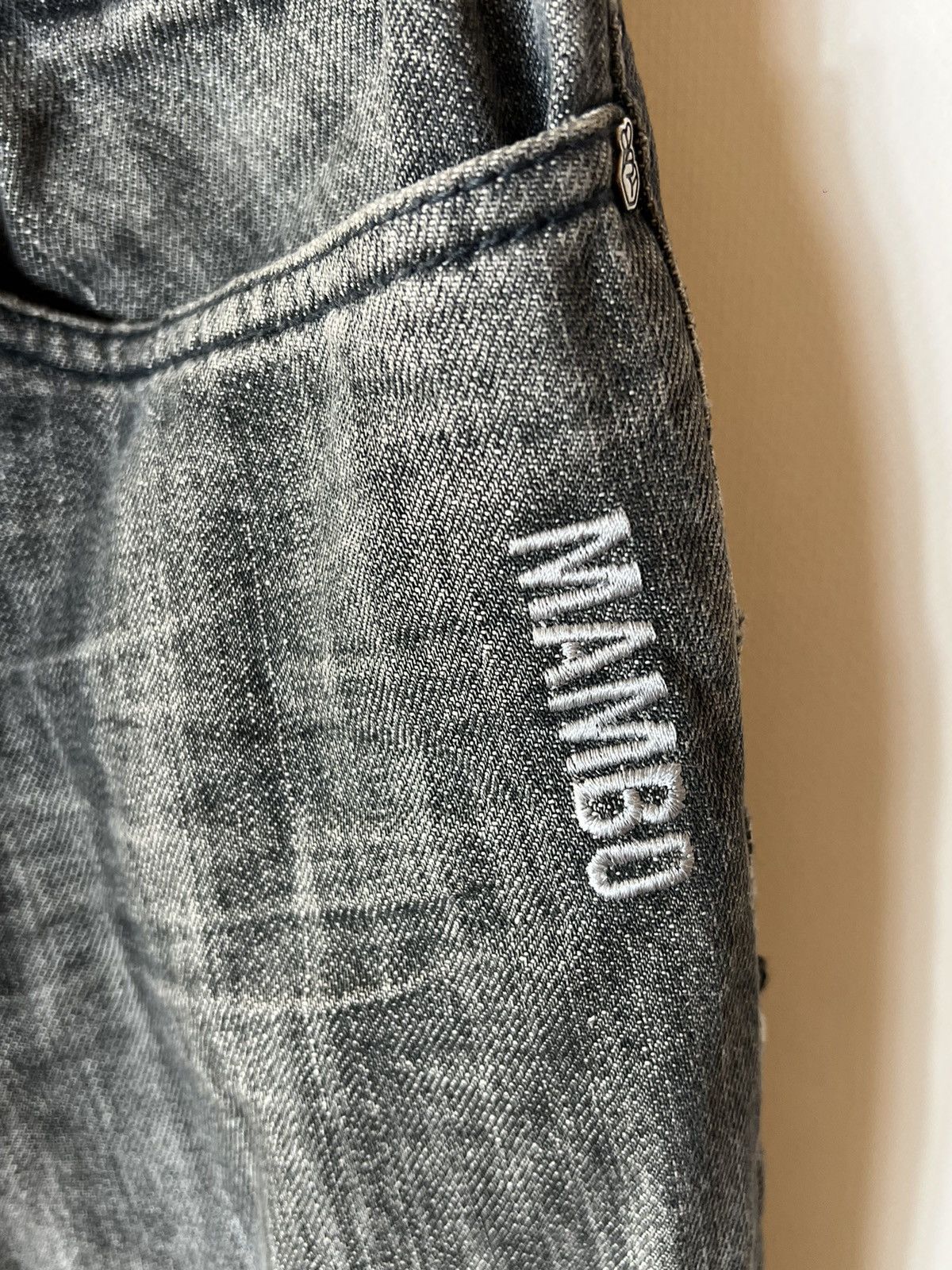 Mambo × Vintage Mambo vintage gray denim shorts Size US 34 / EU 50 - 4 Thumbnail