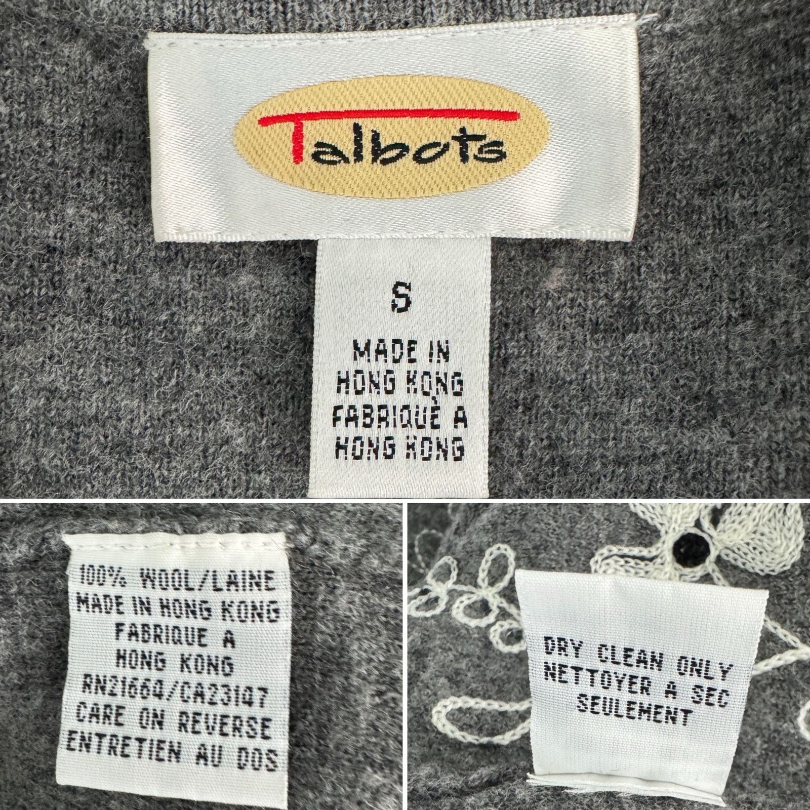 Vintage Vintage 100% wool floral embroidered sweater vest size S Size S / US 4 / IT 40 - 6 Thumbnail