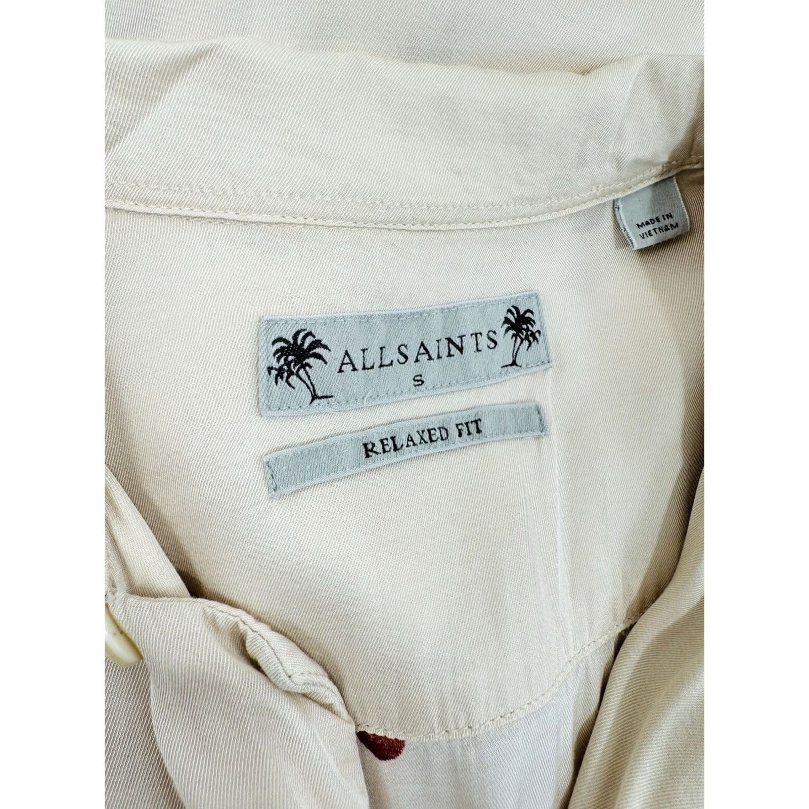Allsaints ALL SAINTS - CHERRY BOMB Fireworks Mens S Loop Collar Shirt Shirt Boys Girls Mens Womens? Size US S / EU 44-46 / 1 - 5 Thumbnail