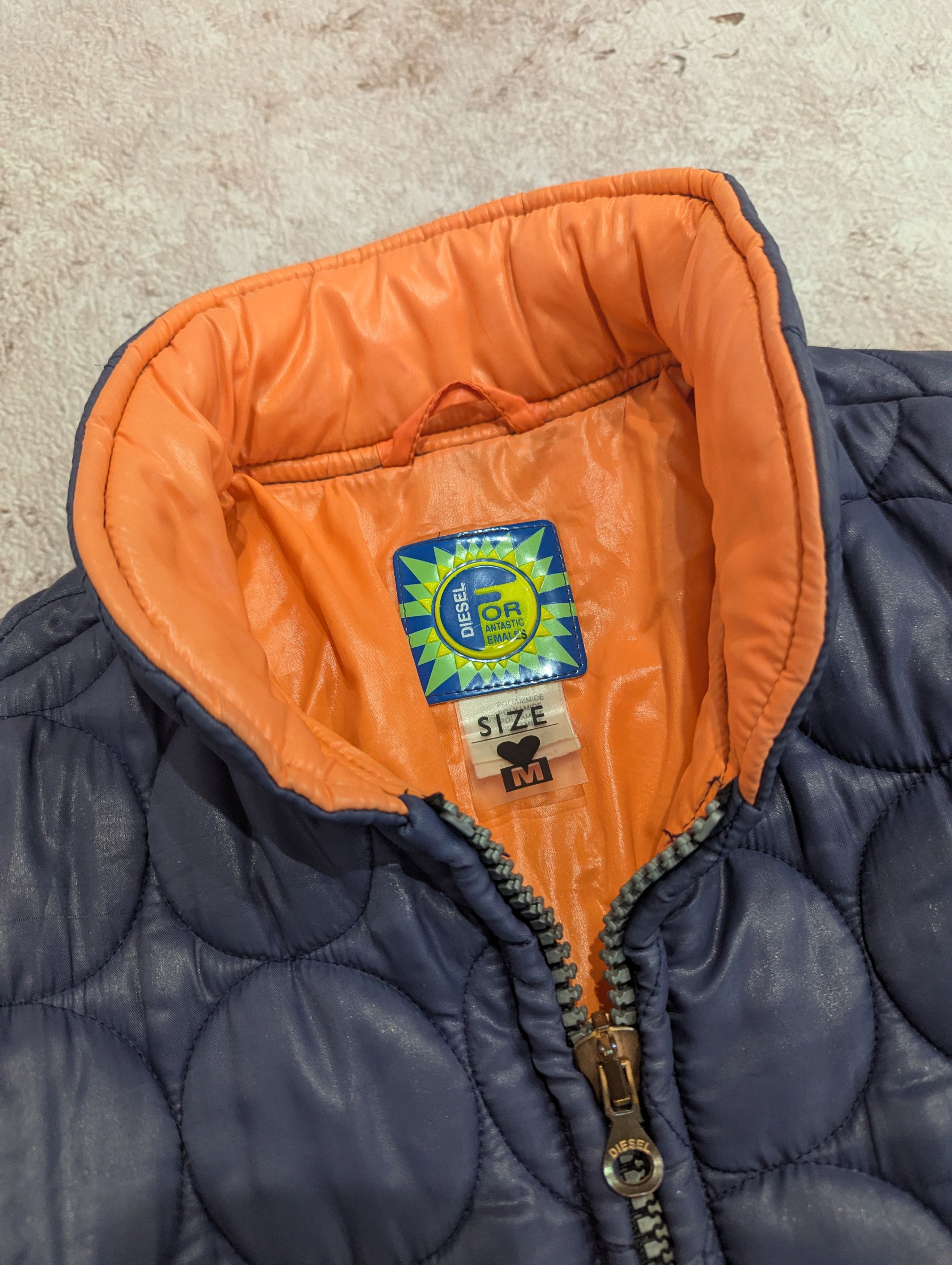 Diesel Rare 90s Diesel Quilt Puffer Jacket Buffy The Vampire Slayer Size M / US 6-8 / IT 42-44 - 2 Thumbnail