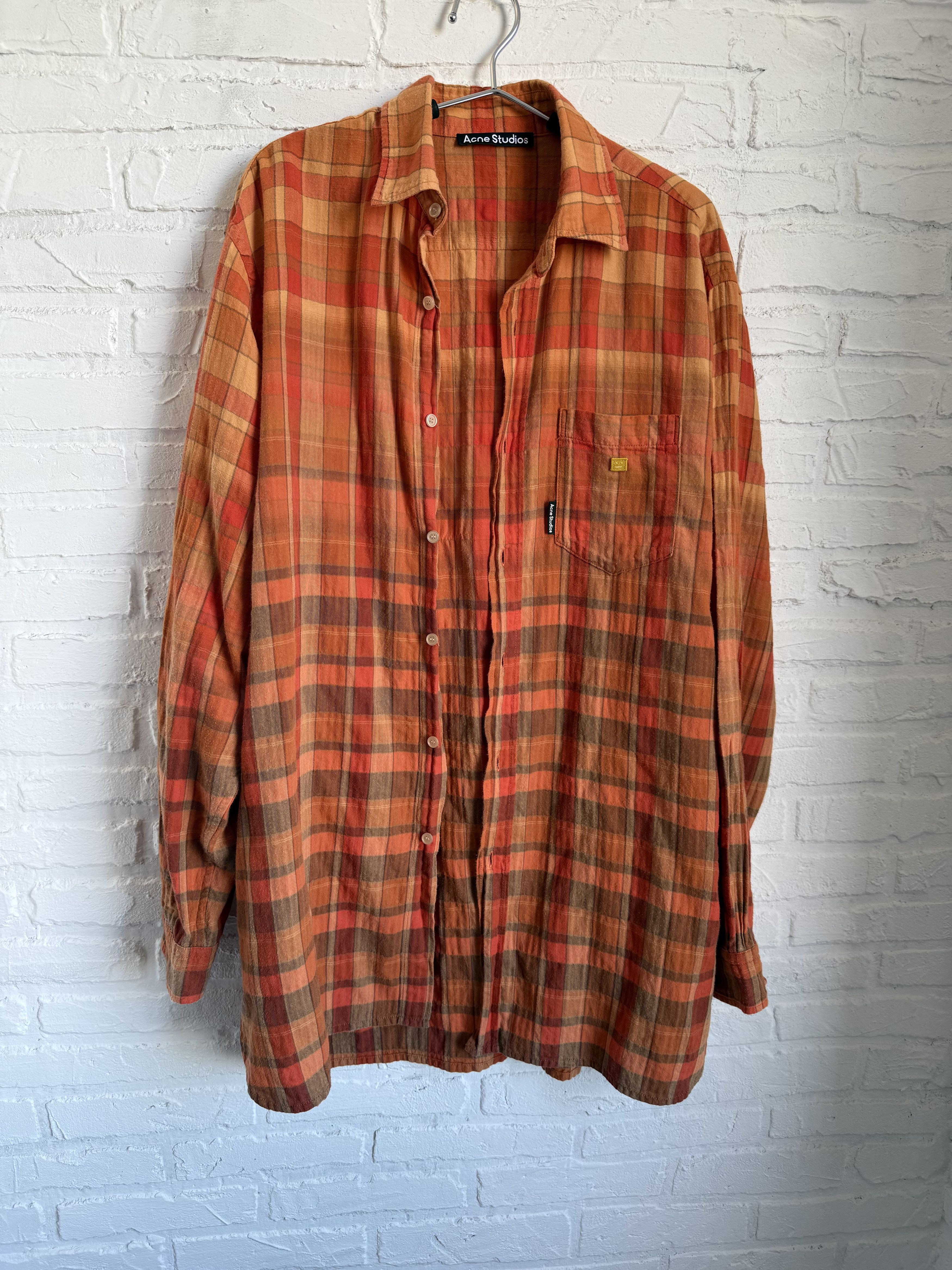 Acne Studios Acne Studios plaid flannel oversized shirt Size US M / EU 48-50 / 2 - 2 Thumbnail