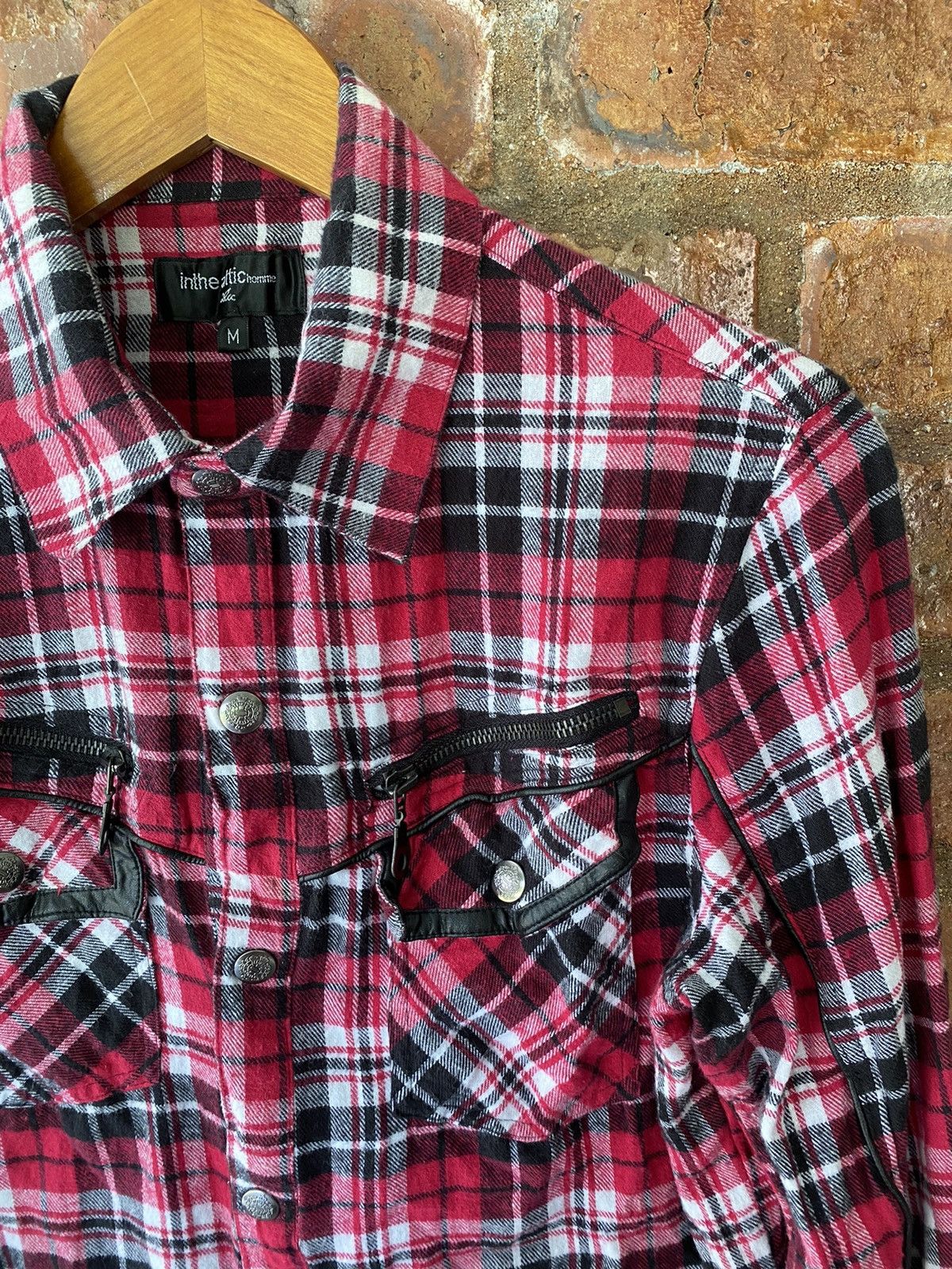 In The Attic × Japanese Brand × PPFM Iconic Red checked punk zipper Size US S / EU 44-46 / 1 - 5 Thumbnail