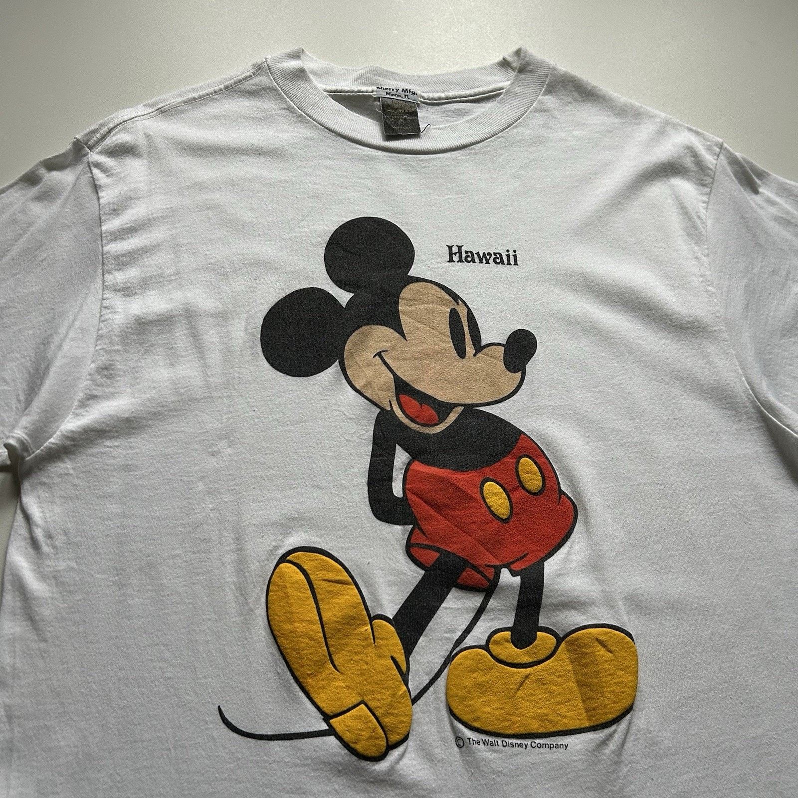 Disney Vintage Mickey Mouse T Shirt 80s Disney Hawaii Large Rare Size US L / EU 52-54 / 3 - 2 Thumbnail